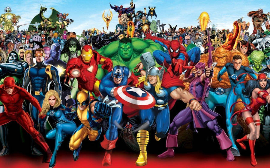 Kahramanlar Birleşiyor! — Marvel Duvar Kağıdı