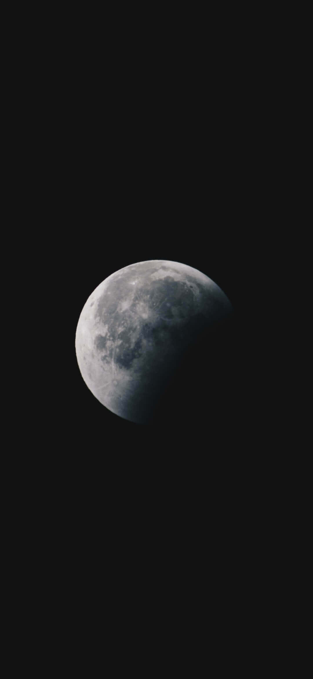 1080x2340 4K Ay Karanlık Galaksi Dijital Sanat Duvar Kağıdı