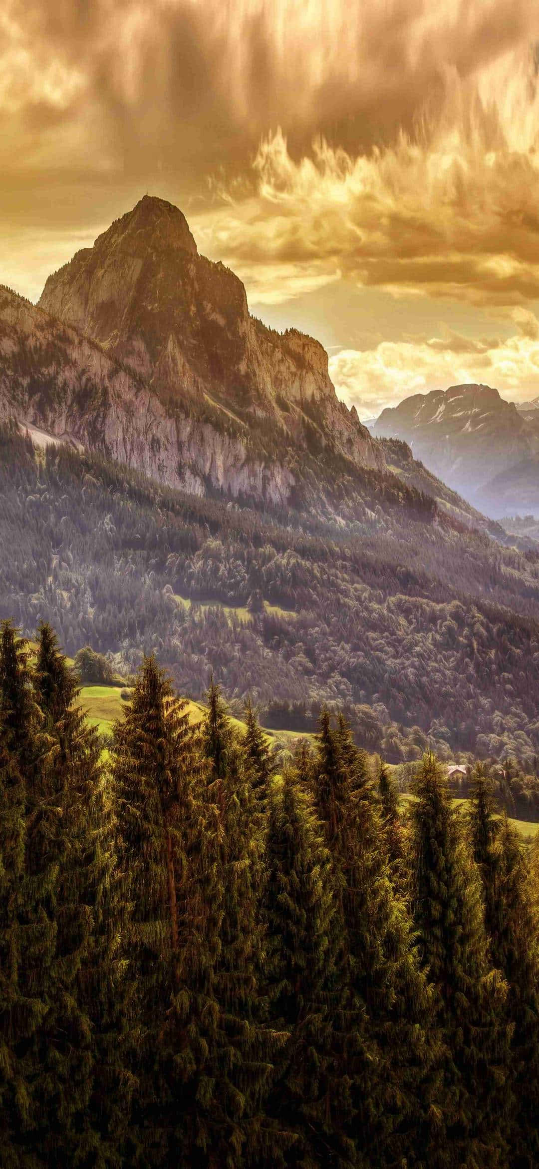 1080x2340 4K Grosser Mythen Gün Doğumu Fotoğrafçılığı Duvar Kağıdı