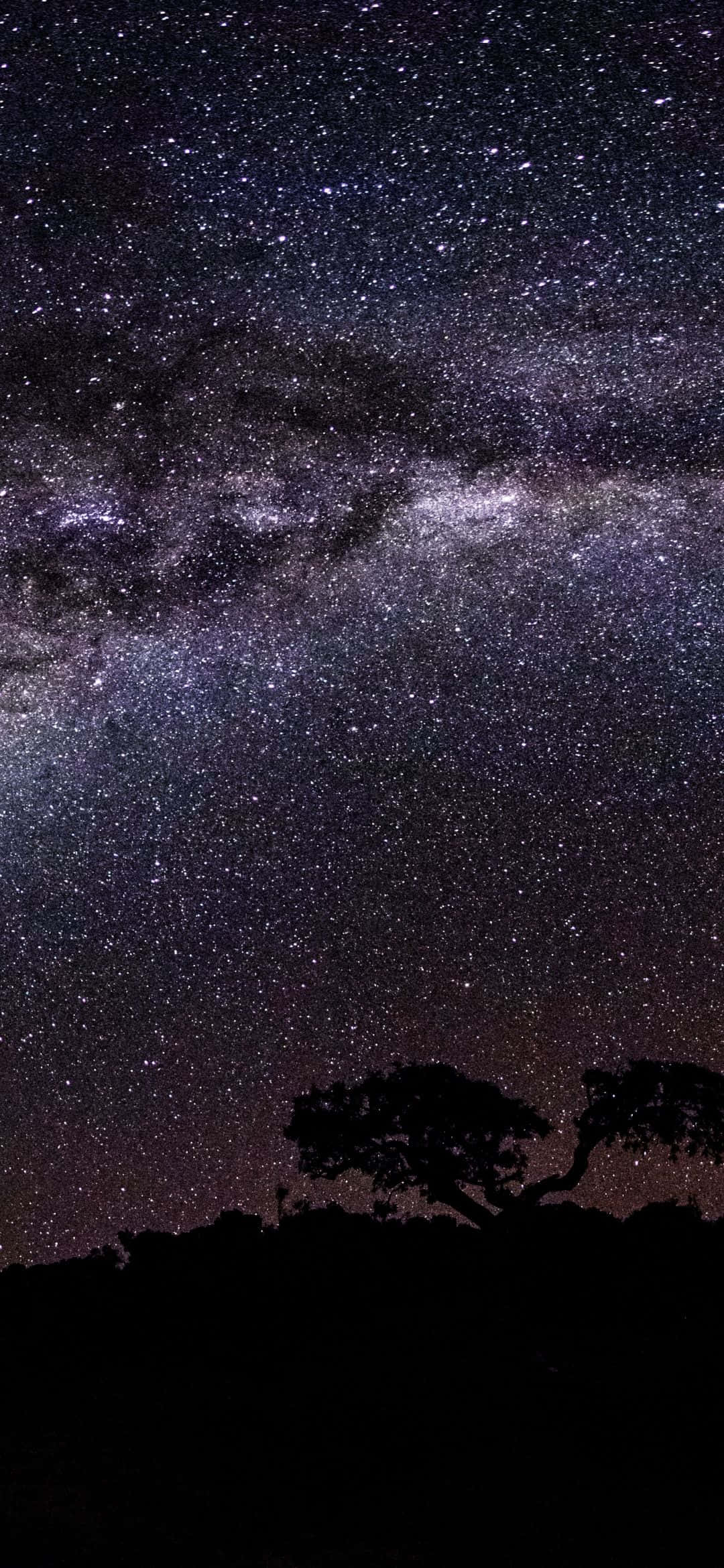 1080x2340 4K Samanyolu Gece Gökyüzü Duvar Kağıdı