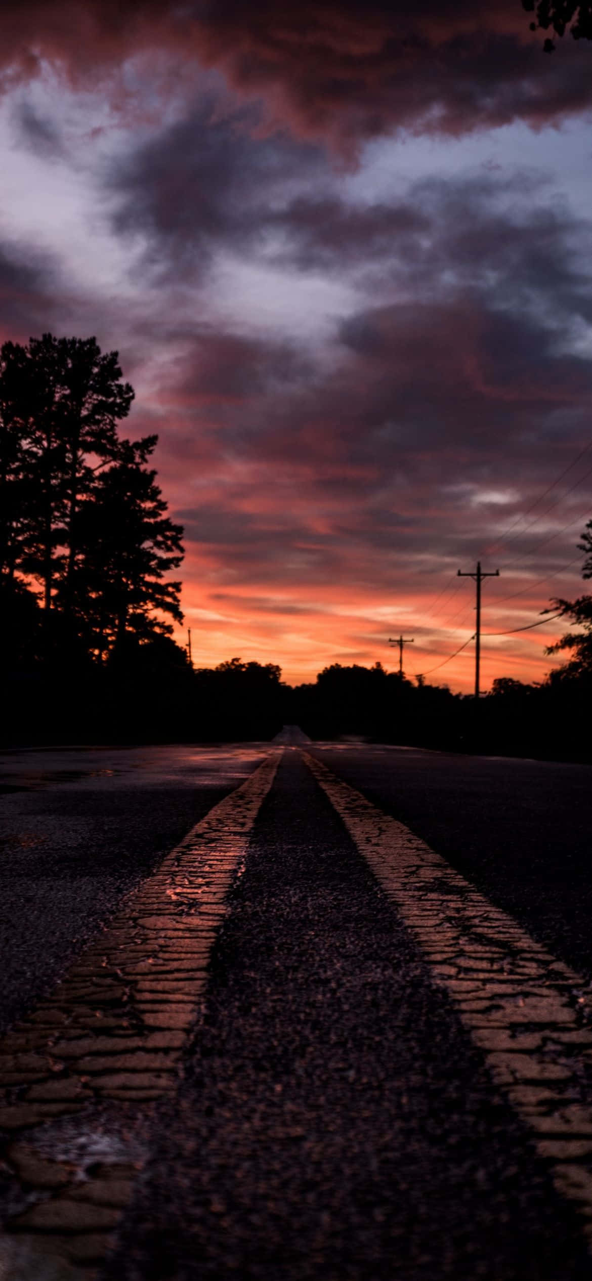 1170x2532 Çözünürlüklü Yol İşareti Duvar Kağıdı