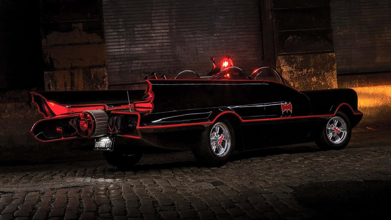 1366x768 Batmobile Arka Plan Kırmızı Işık Duvar Kağıdı