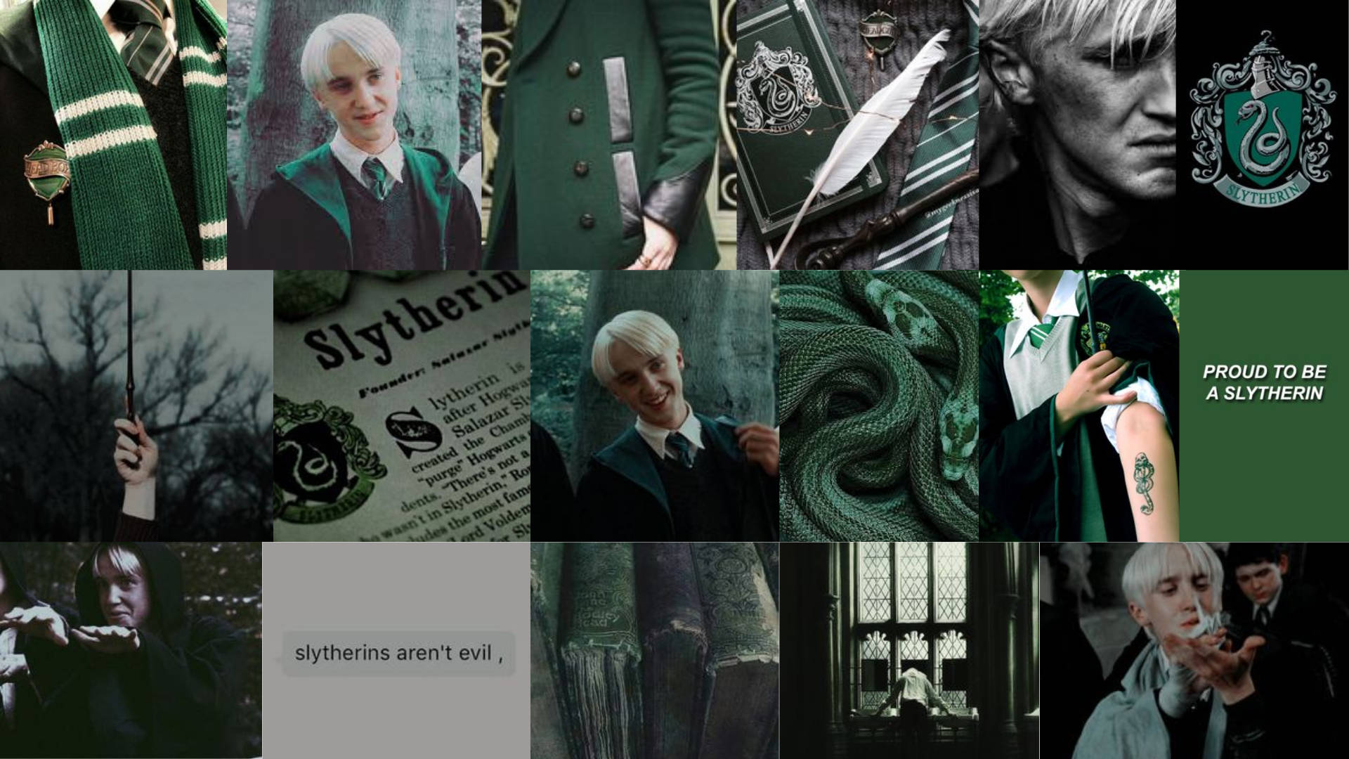 15 Kare Draco Malfoy Estetiği Duvar Kağıdı