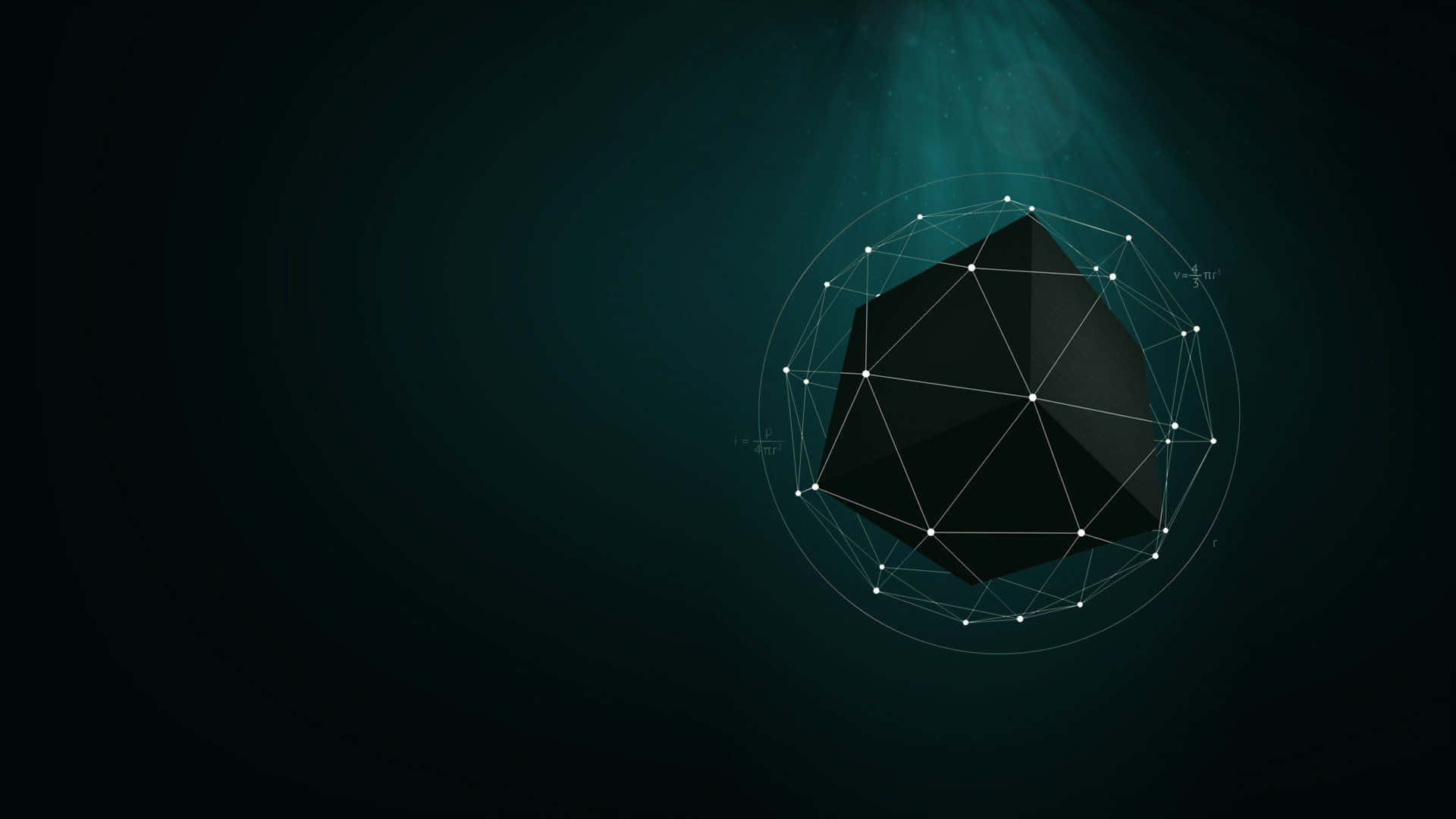 1920 X 1080 Minimalist Siyah Küp Duvar Kağıdı