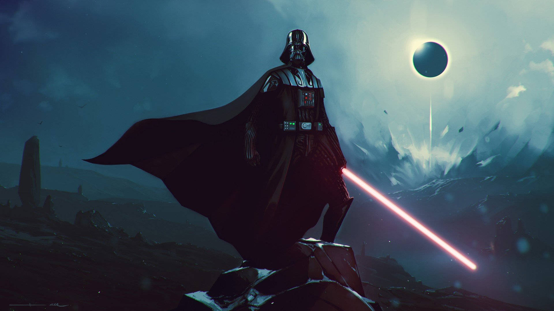 1920 x 1080 Oyun Darth Vader Duvar Kağıdı