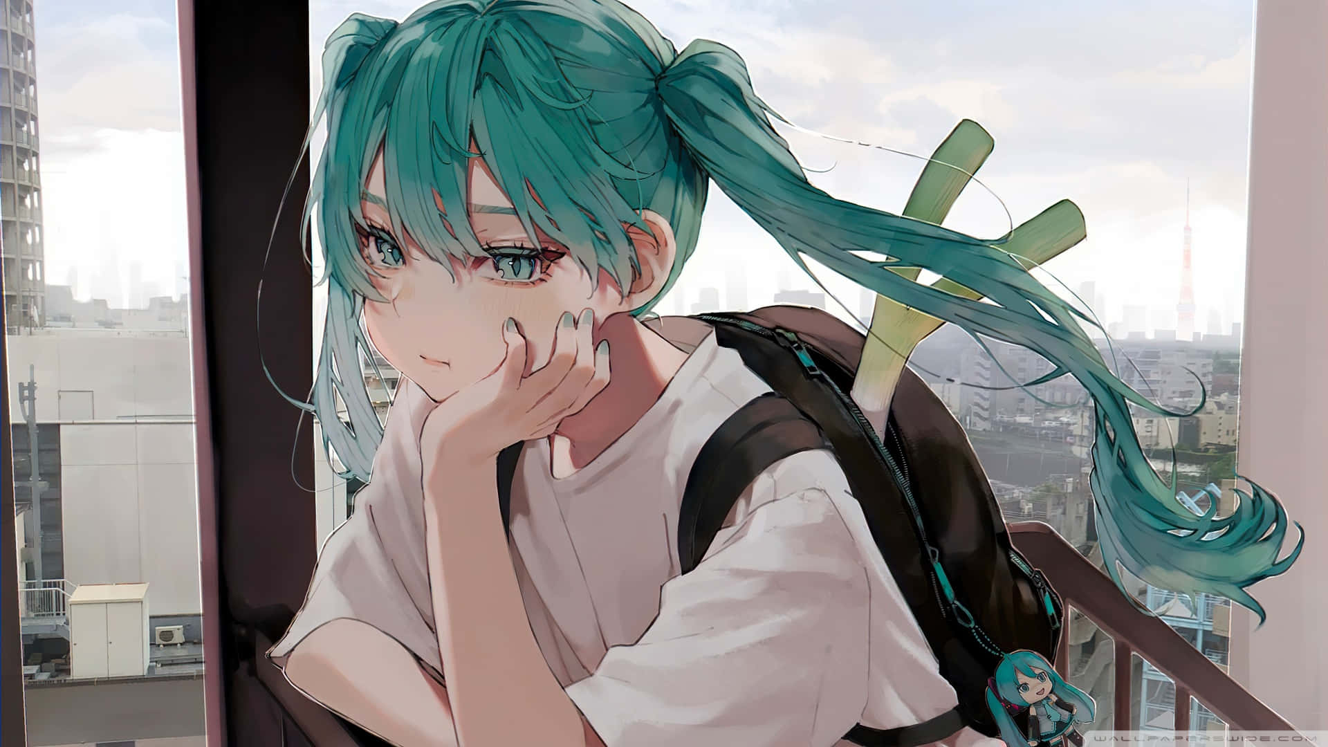 1920x1080 Anime Hatsune Miku Üzgün Duvar Kağıdı