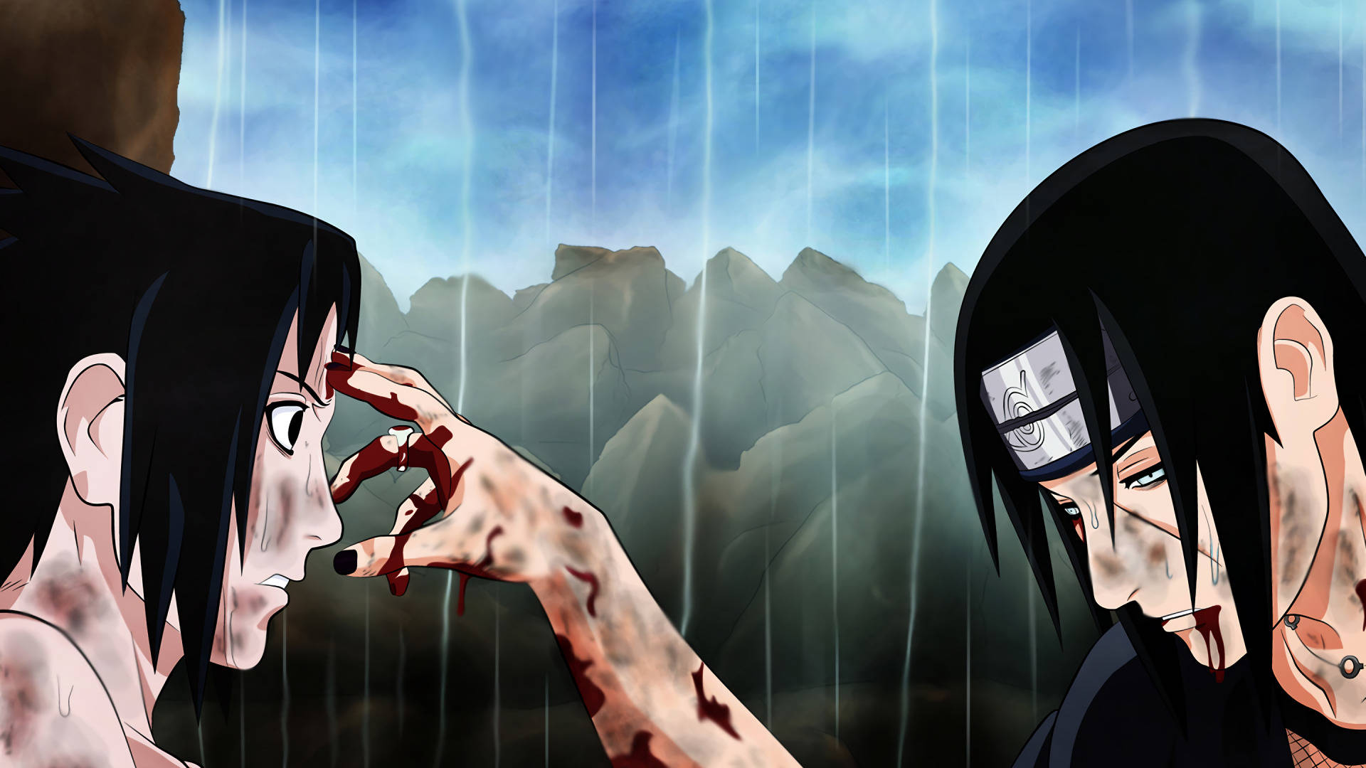 1920x1080 Anime Itachi Sasuke Duvar Kağıdı