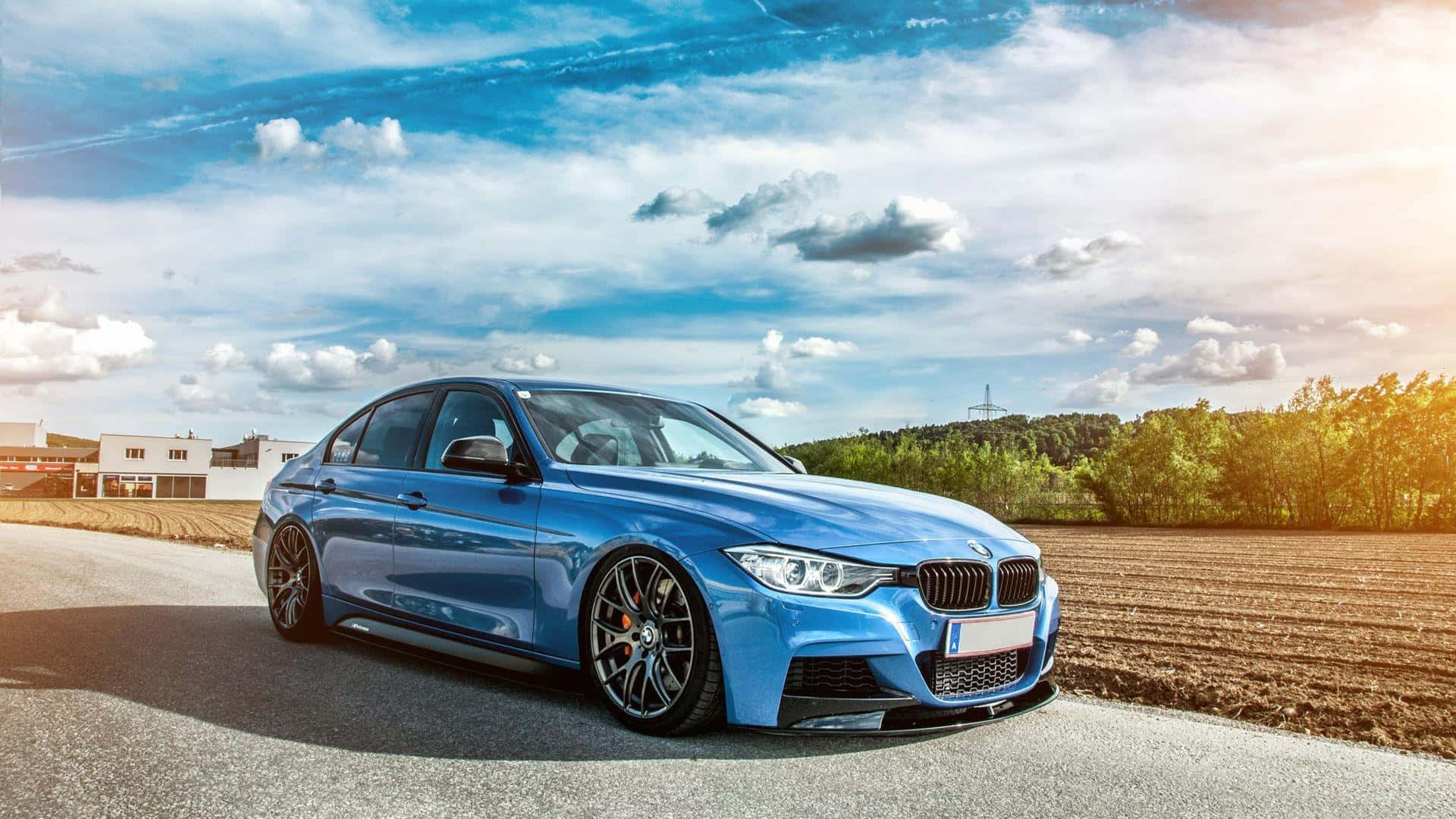 1920x1080 BMW Parlak Mavi F30 Duvar Kağıdı