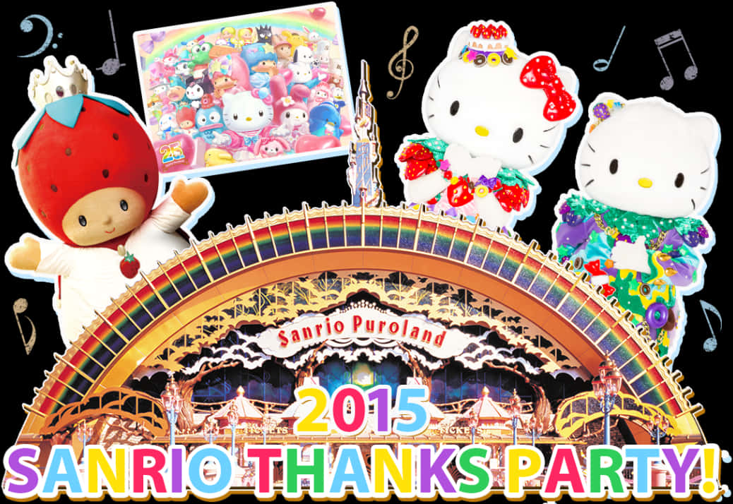 2015 Sanrio Thanks Party Puroland'da Duvar Kağıdı