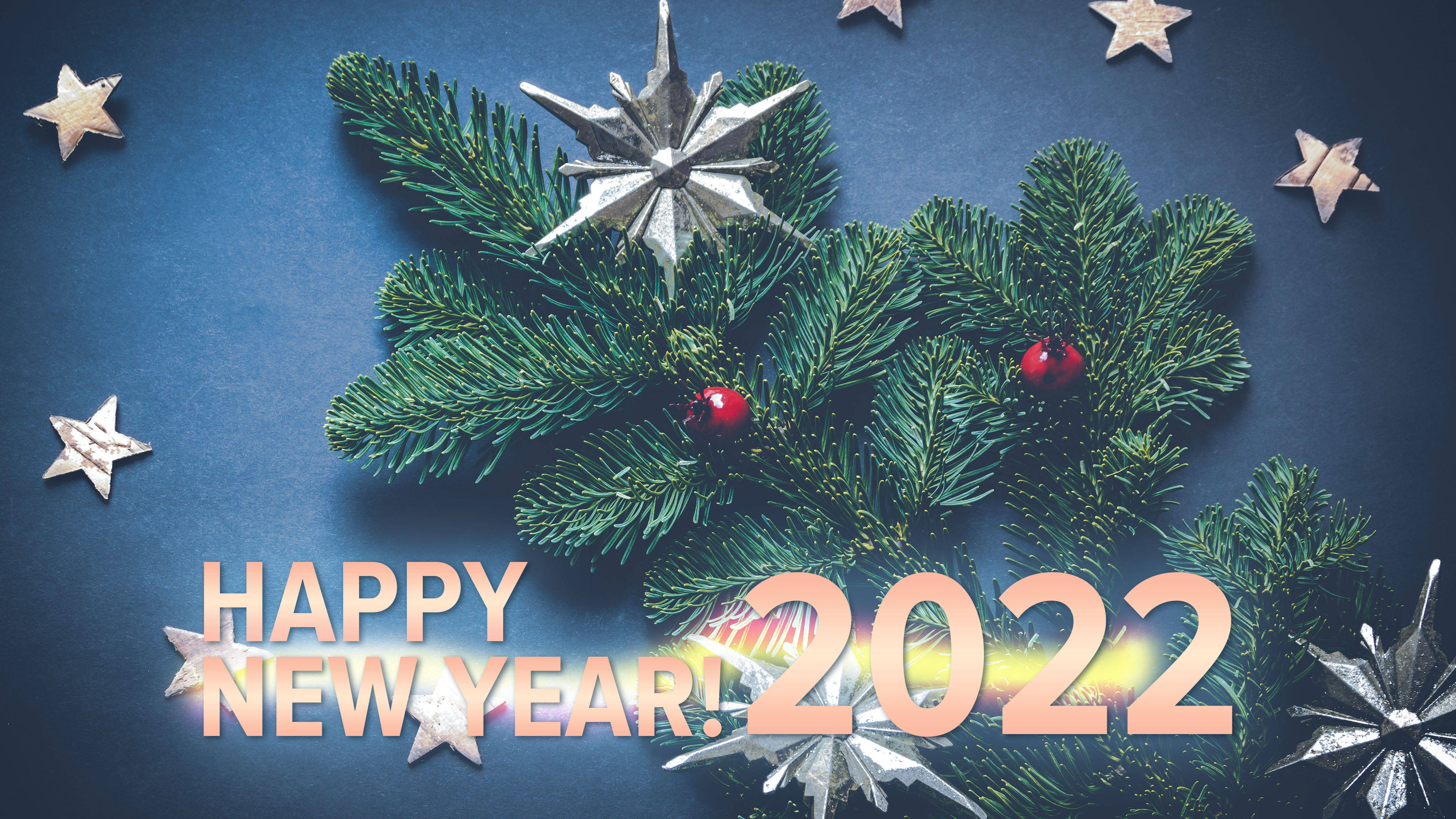 2022'yi Işıltılı Havai Fişeklerle Karşılama Duvar Kağıdı