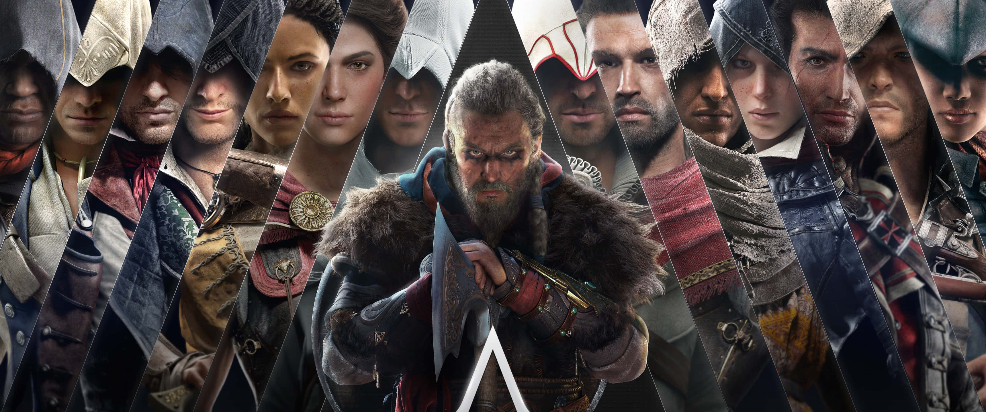 3440x1440p Assassin's Creed Odyssey Arka Plan Serinin Ana Suikastçıları Duvar Kağıdı