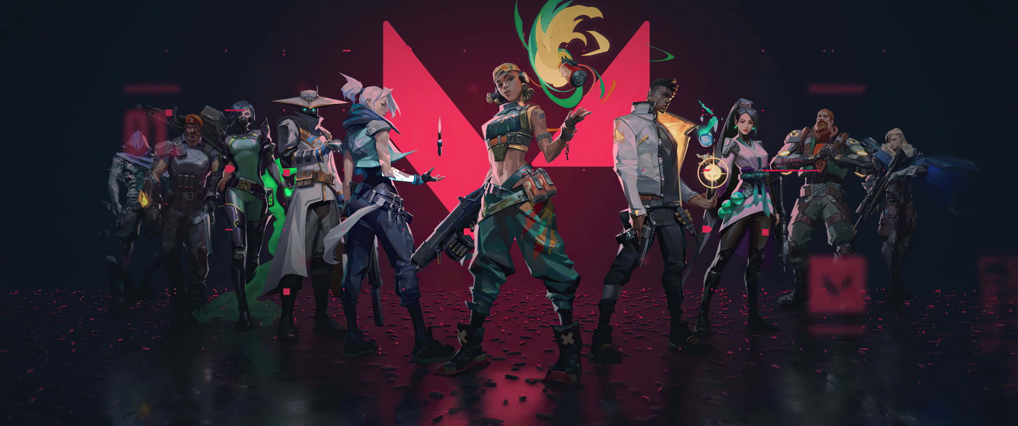 3440x1440p Valorant Ajanları Raze Arka Planı Duvar Kağıdı