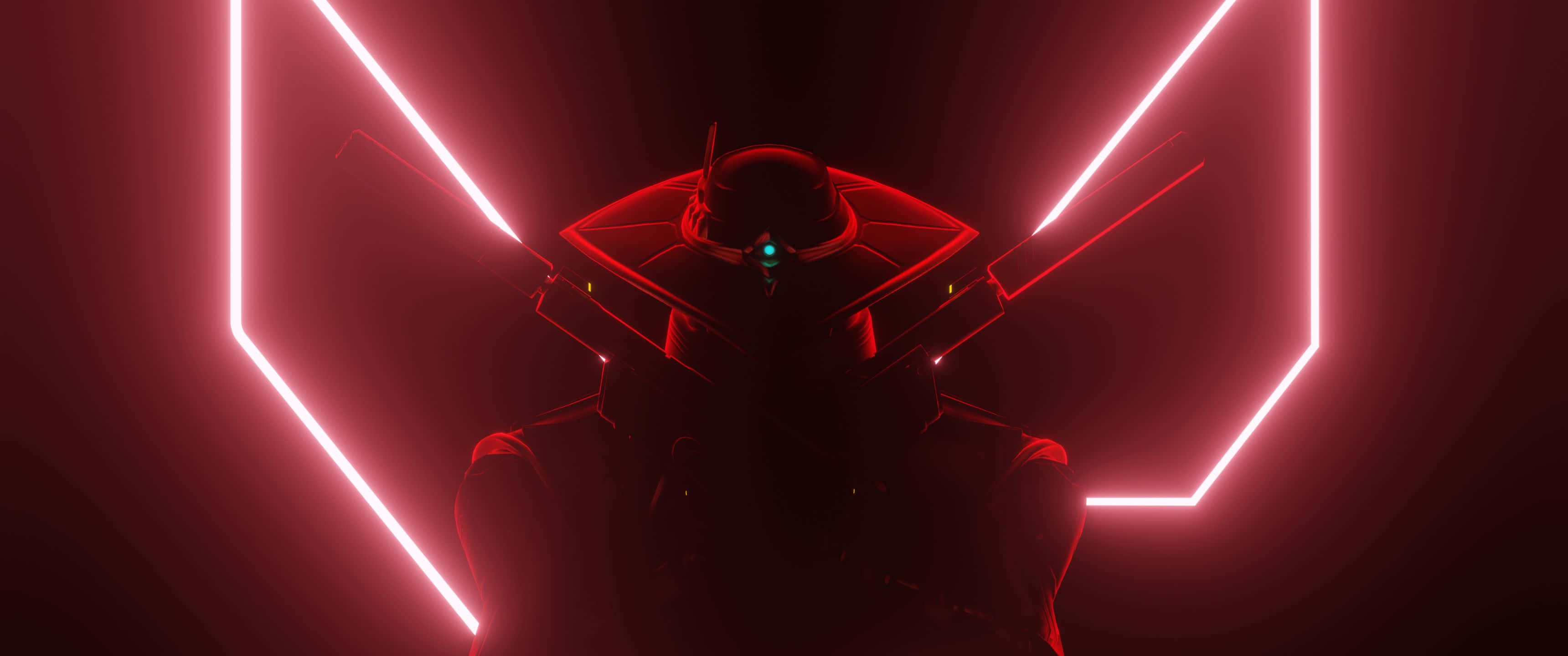 3440x1440p Valorant Cypher Kırmızı Arkaplan Duvar Kağıdı