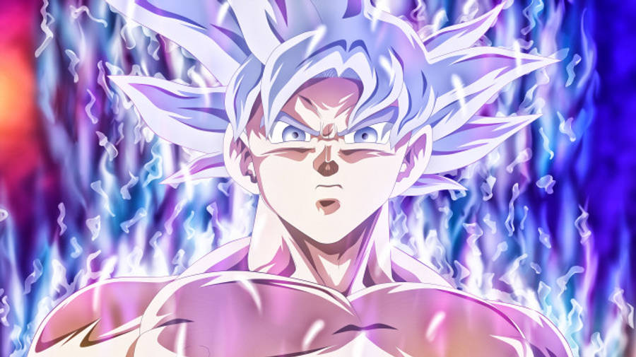 3D Anime Goku Alevler İçinde 8K Duvar Kağıdı