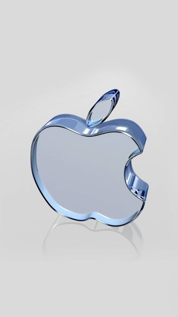 3D Cam Apple Logosu iPhone Duvar Kağıdı