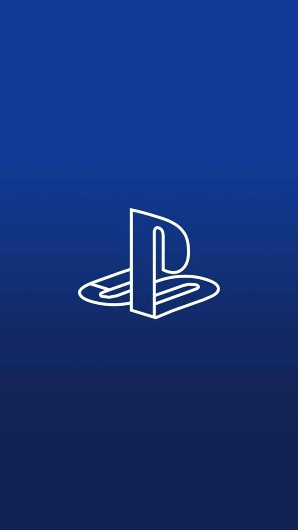 3D Mavi PS4 Logosu Duvar Kağıdı