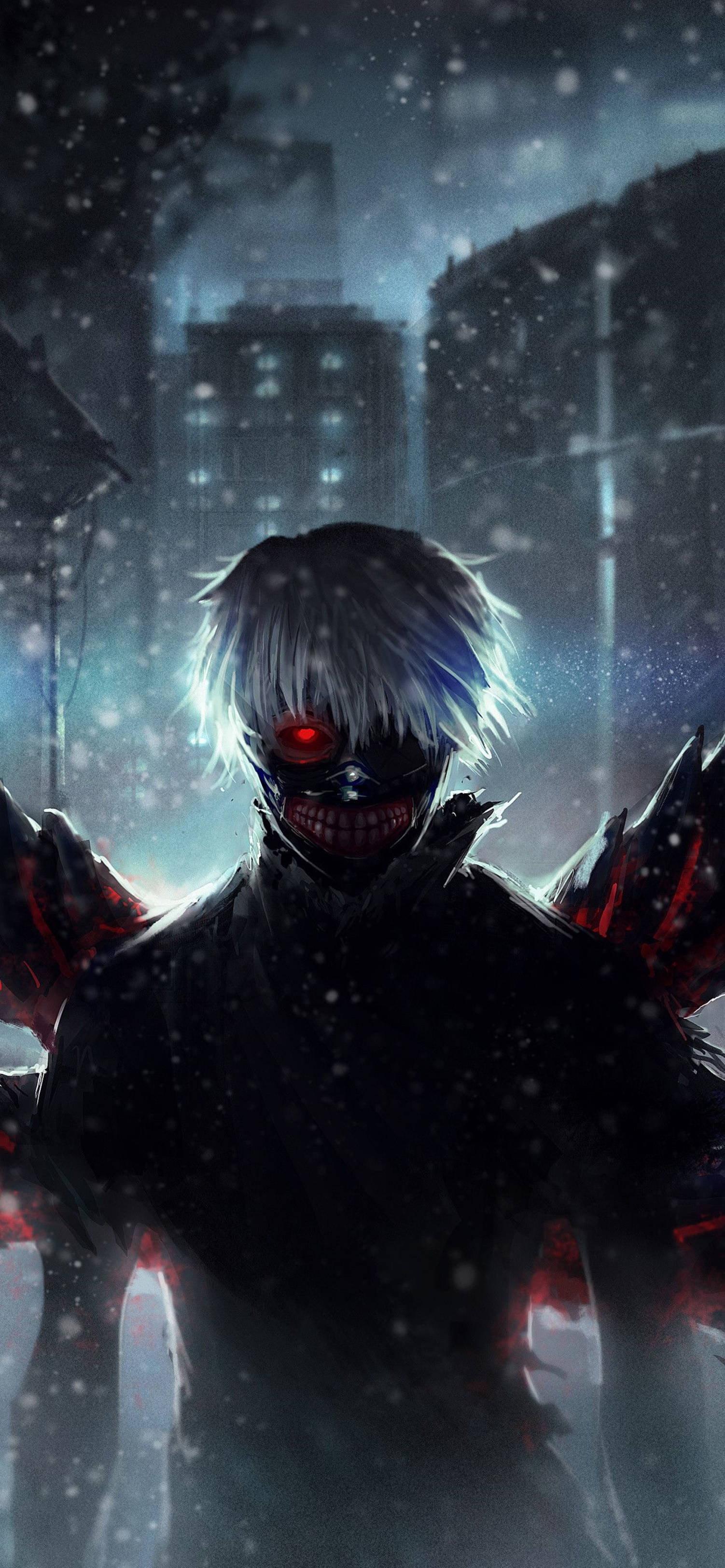 4K Anime iPhone Tokyo Ghoul Karanlık Ken Duvar Kağıdı