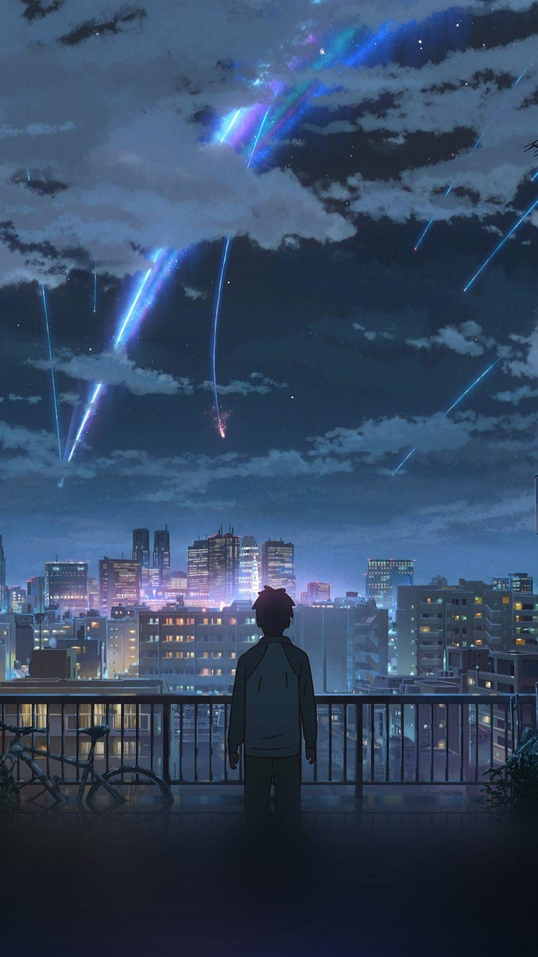 4K Anime iPhone Your Name Kuyruklu Yıldız — 4K anime GIF Duvar Kağıdı