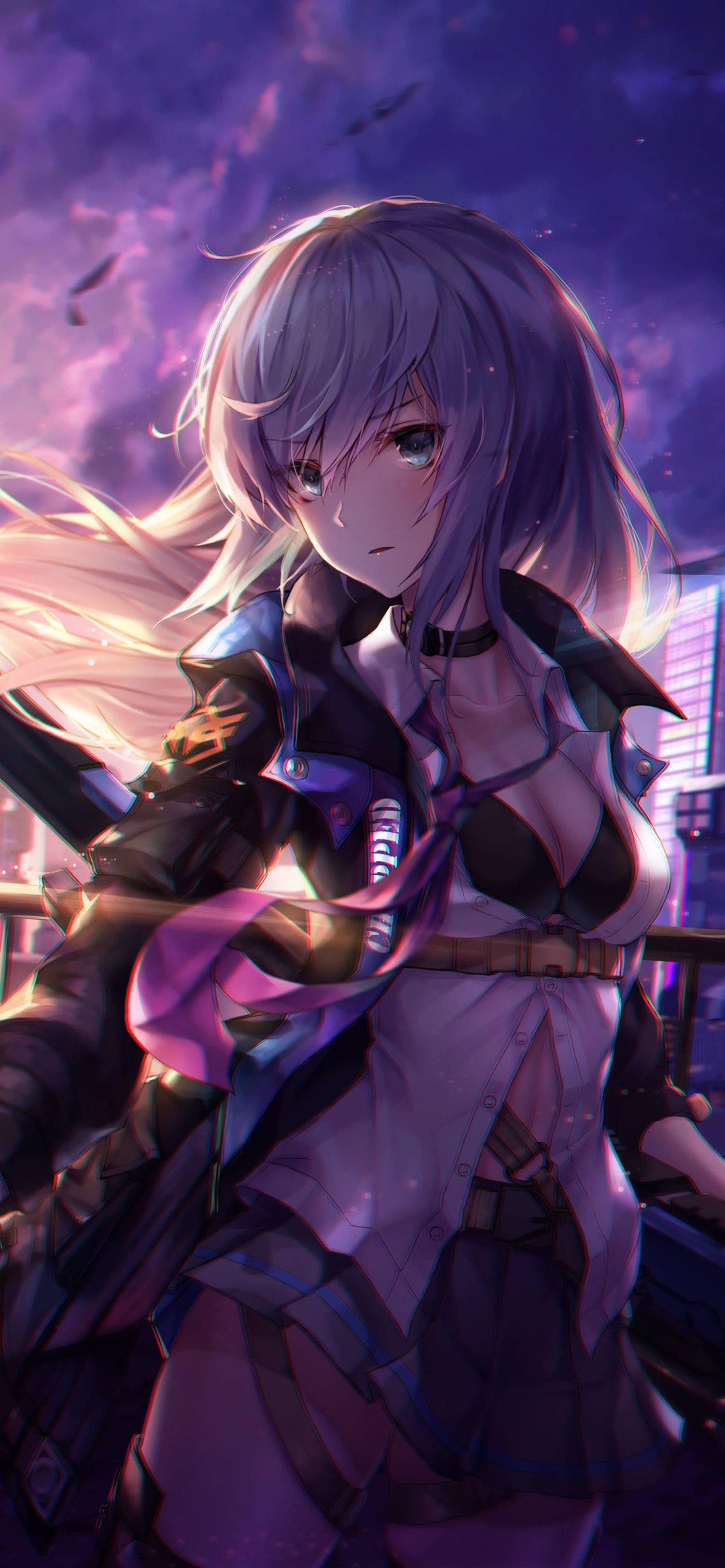 4K Anime Savaşçı Kız iPhone Duvar Kağıdı — 4K anime GIF Duvar Kağıdı