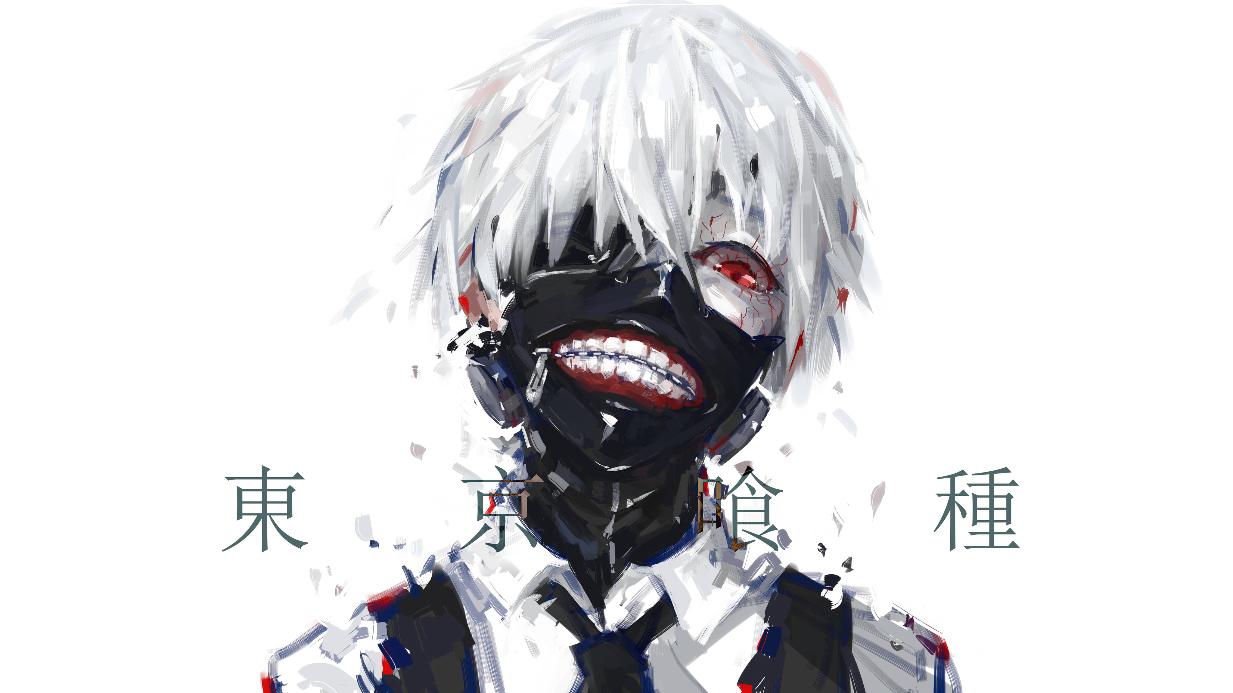 4K Anime Tokyo Ghoul Maske Duvar Kağıdı