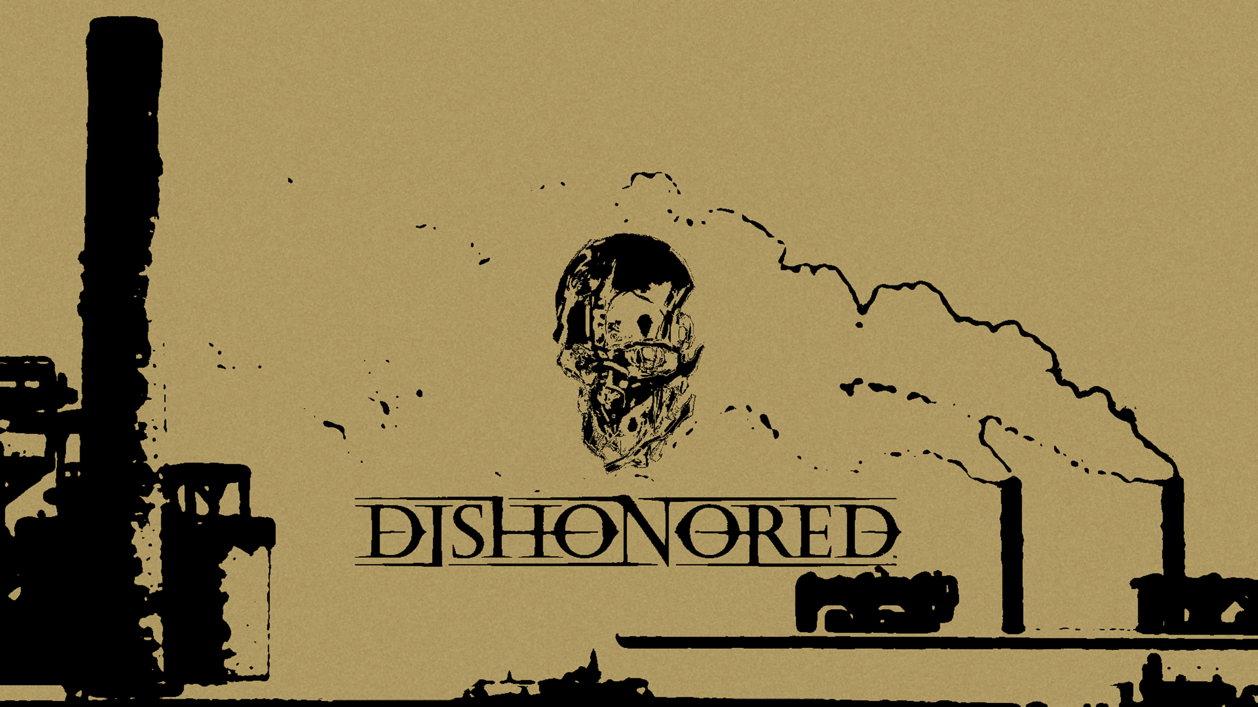 4K Dishonored Kahverengi Estetiği Duvar Kağıdı