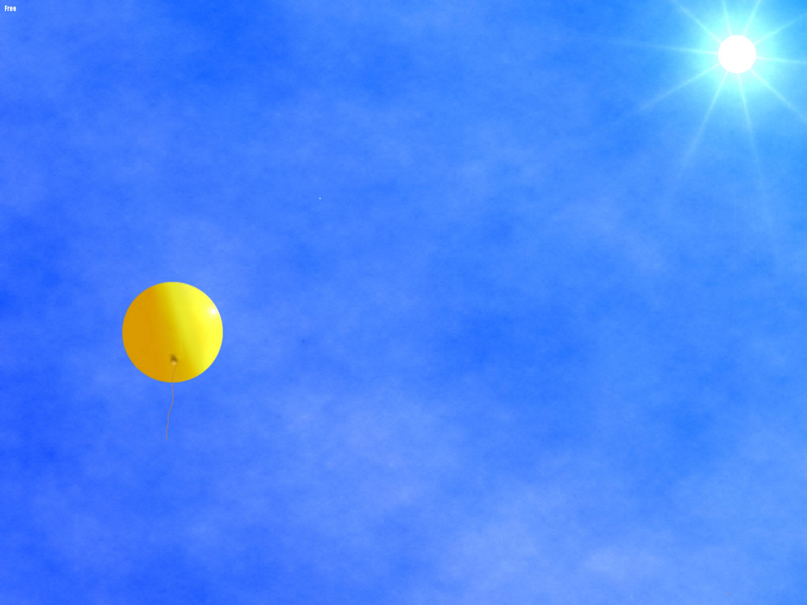 4K Doğa Sarı Balon Duvar Kağıdı