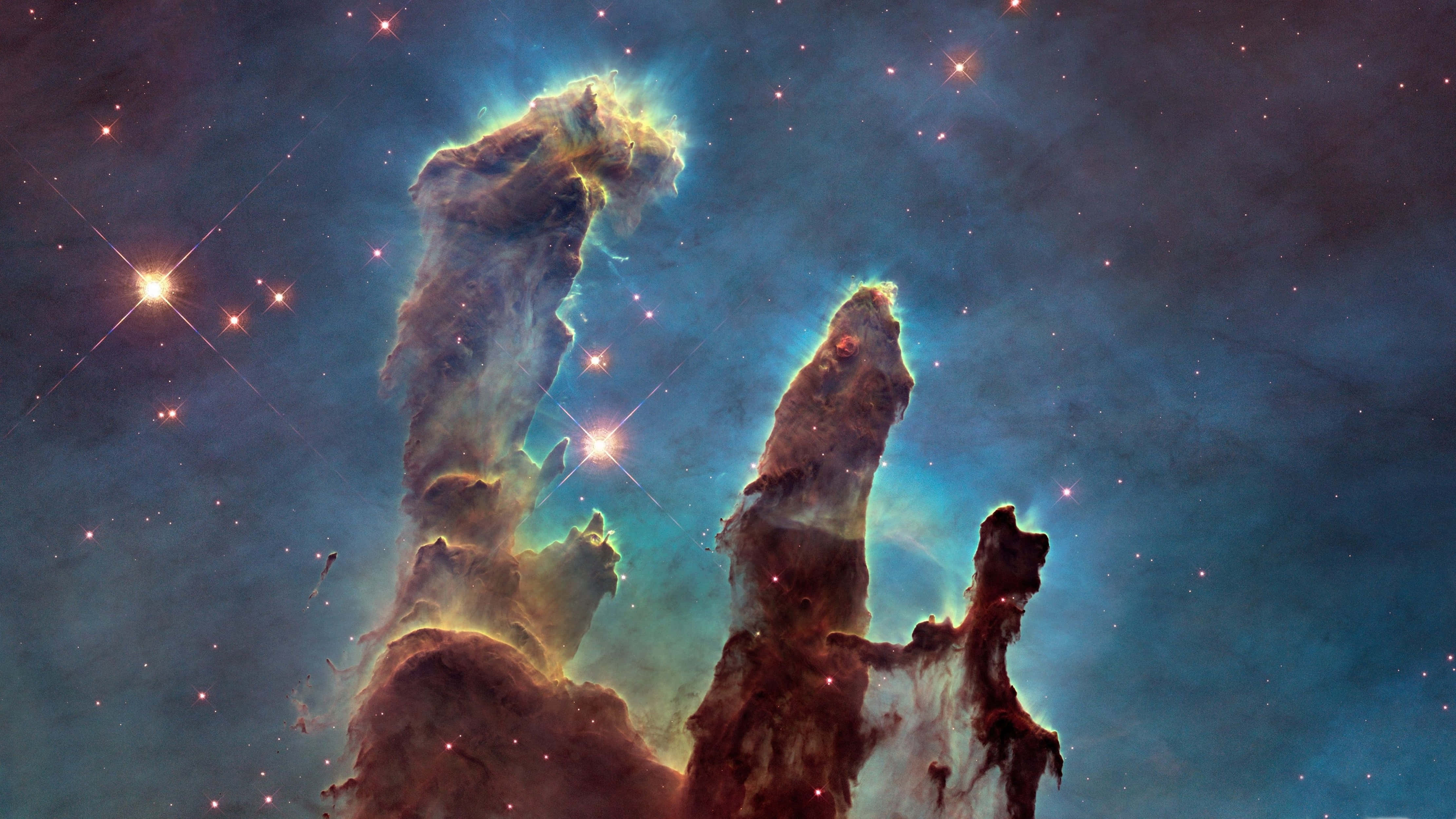 4K Evren Fil Hortumu Benzeri Nebula Duvar Kağıdı