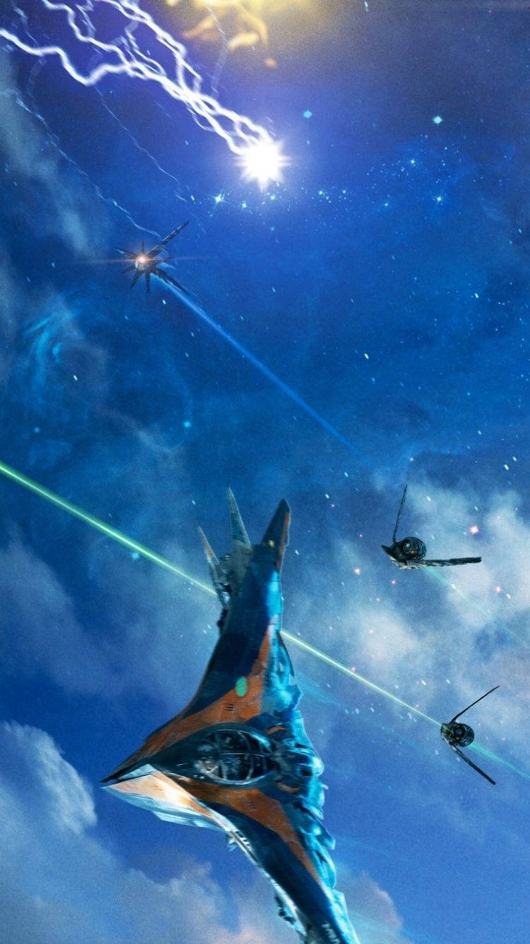 4K Guardians Of The Galaxy Milano Uzay Gemisi Duvar Kağıdı