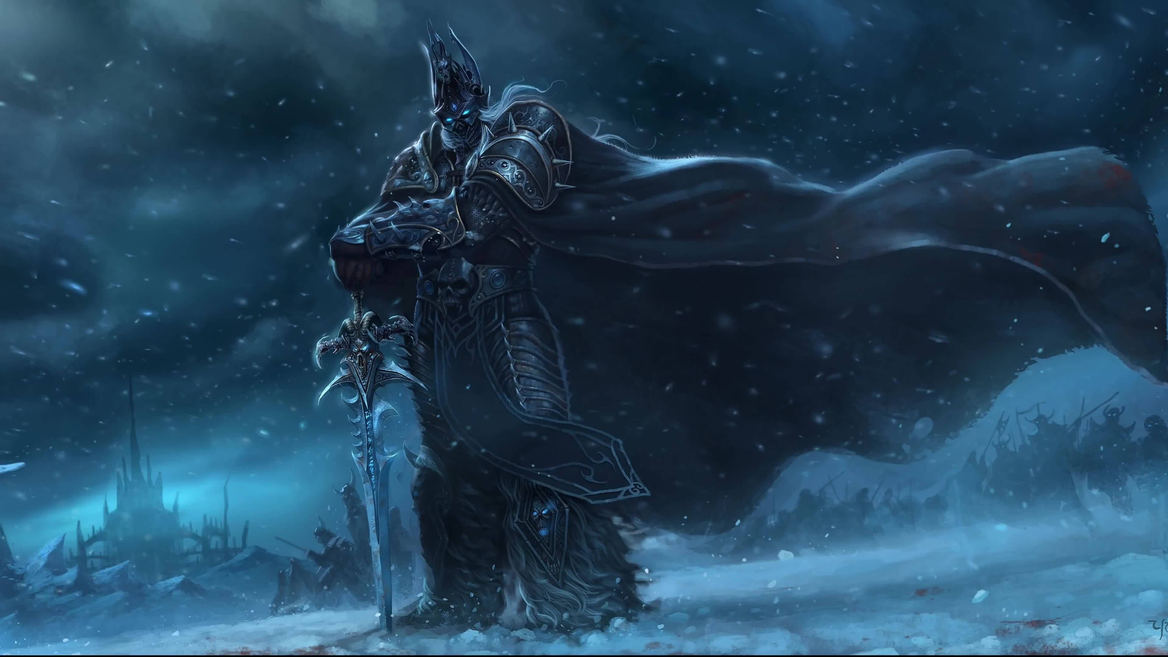 4K Hareketli Arthas Menethil Masaüstü Duvar Kağıdı