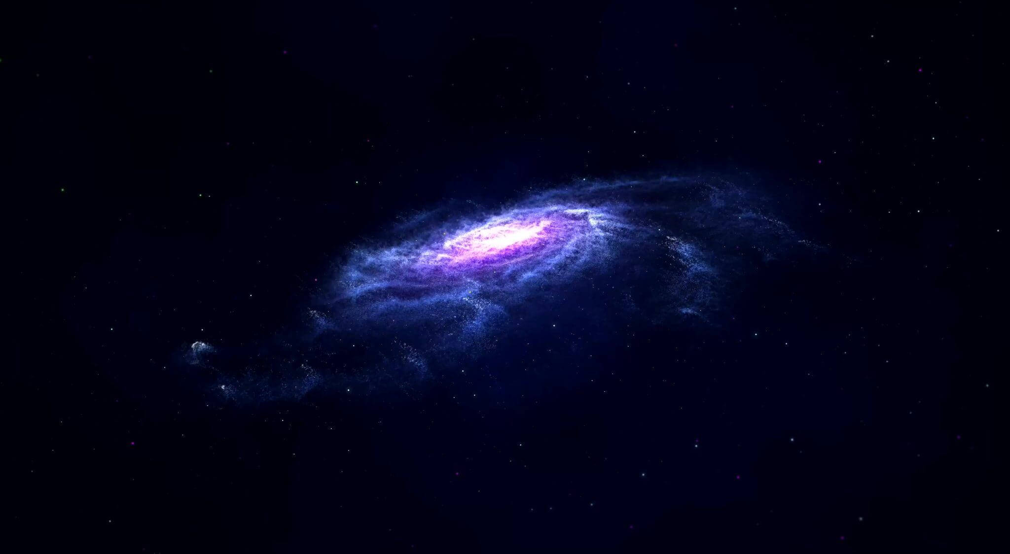 4K Hareketli Sarmal Galaksi Duvar Kağıdı