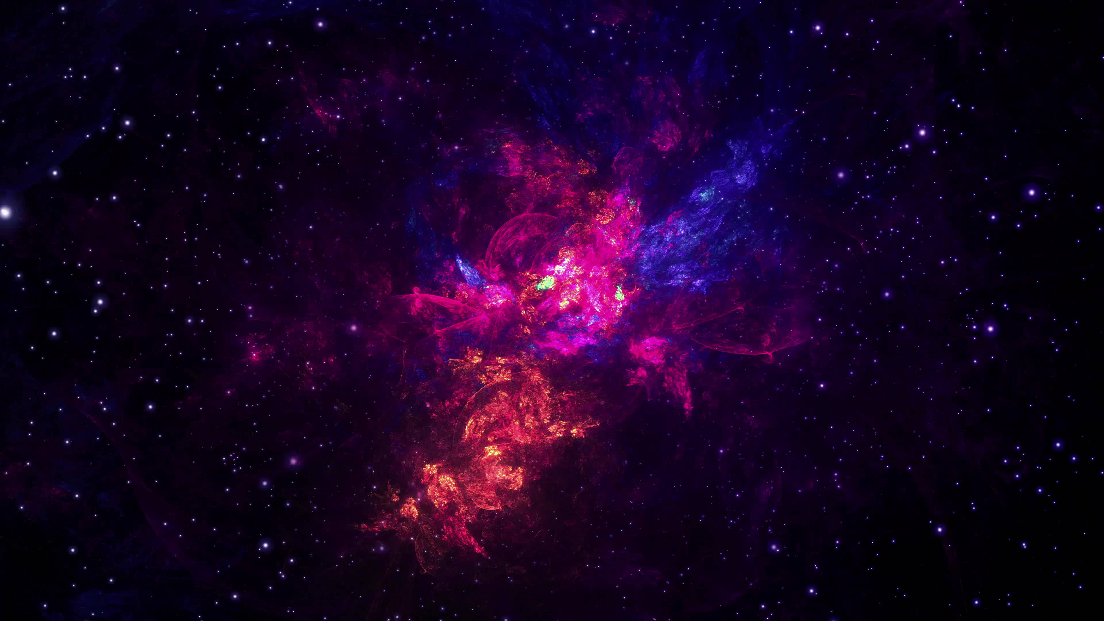 4K Hareketli Soyut Evren Masaüstü Duvar Kağıdı