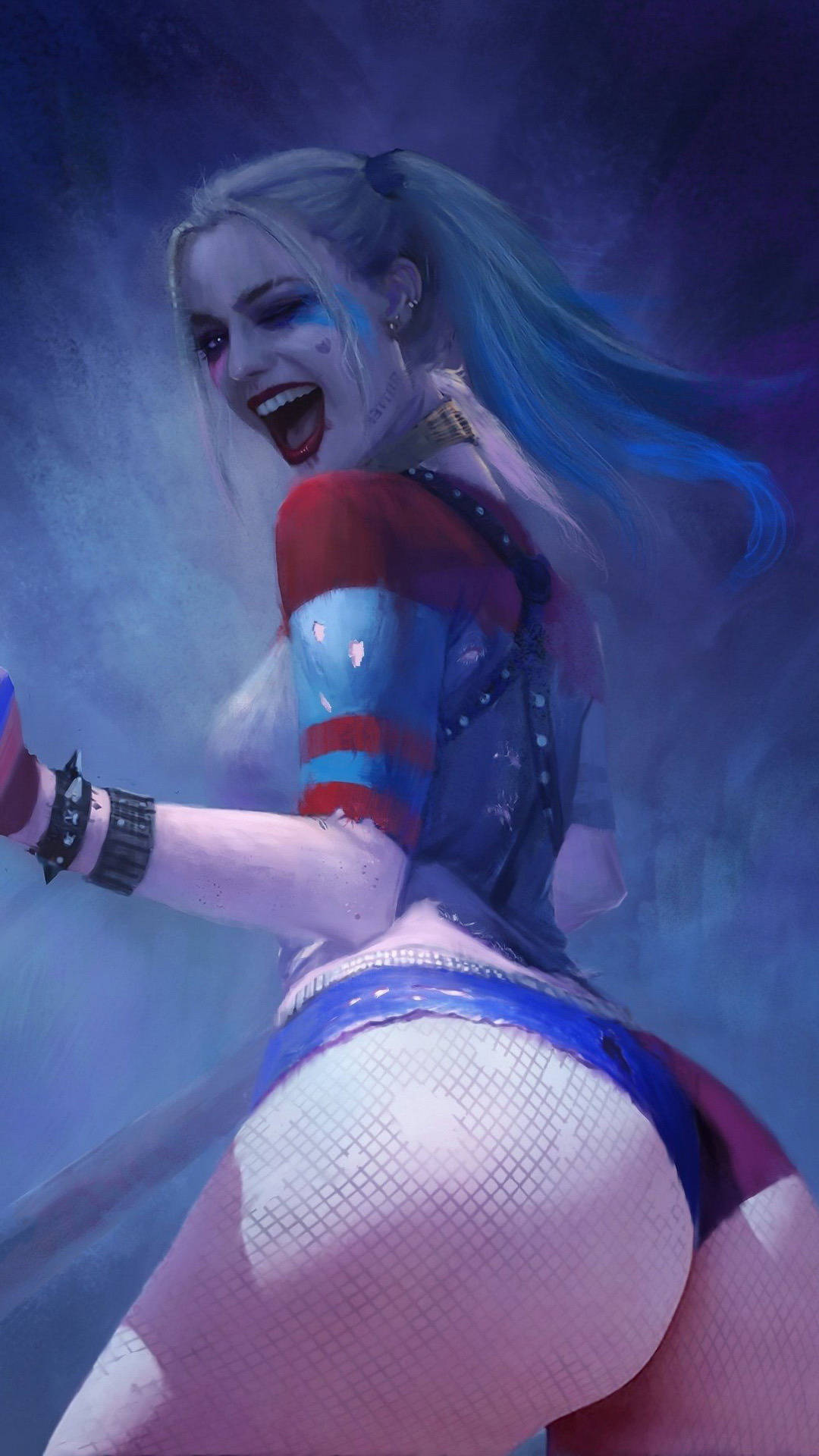 4K Harley Quinn'in Seksi Görüntüsü Duvar Kağıdı