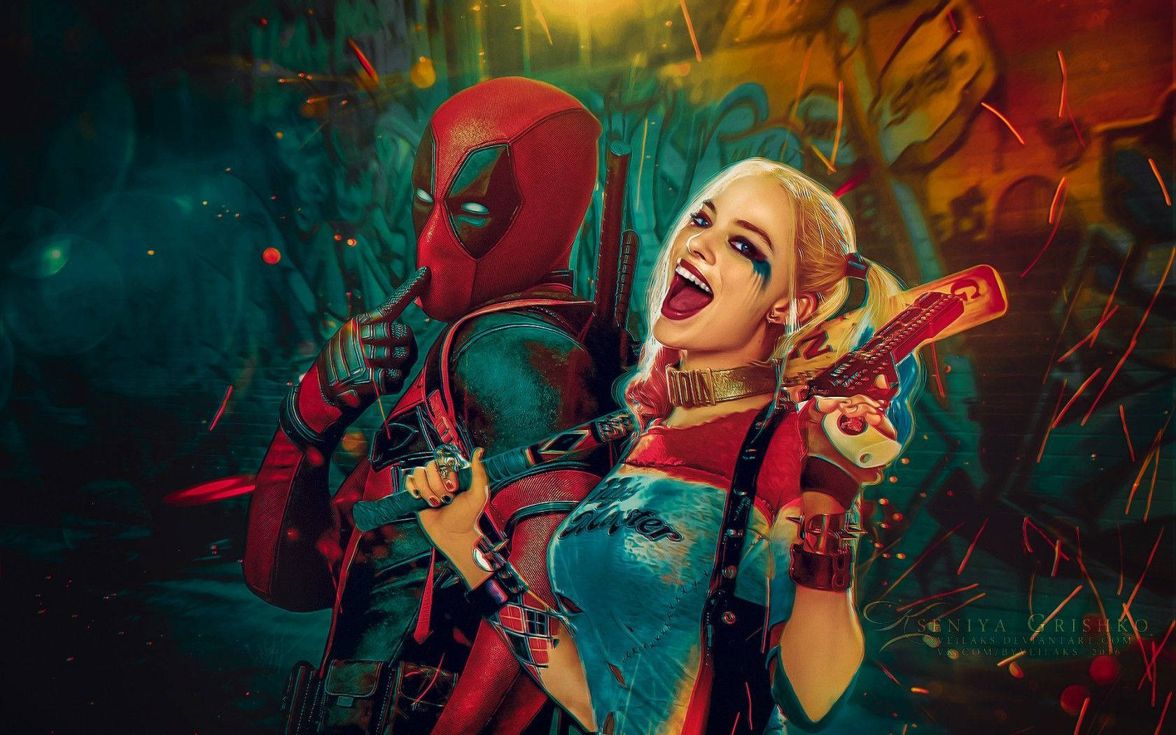 4K Harley Quinn ve Deadpool