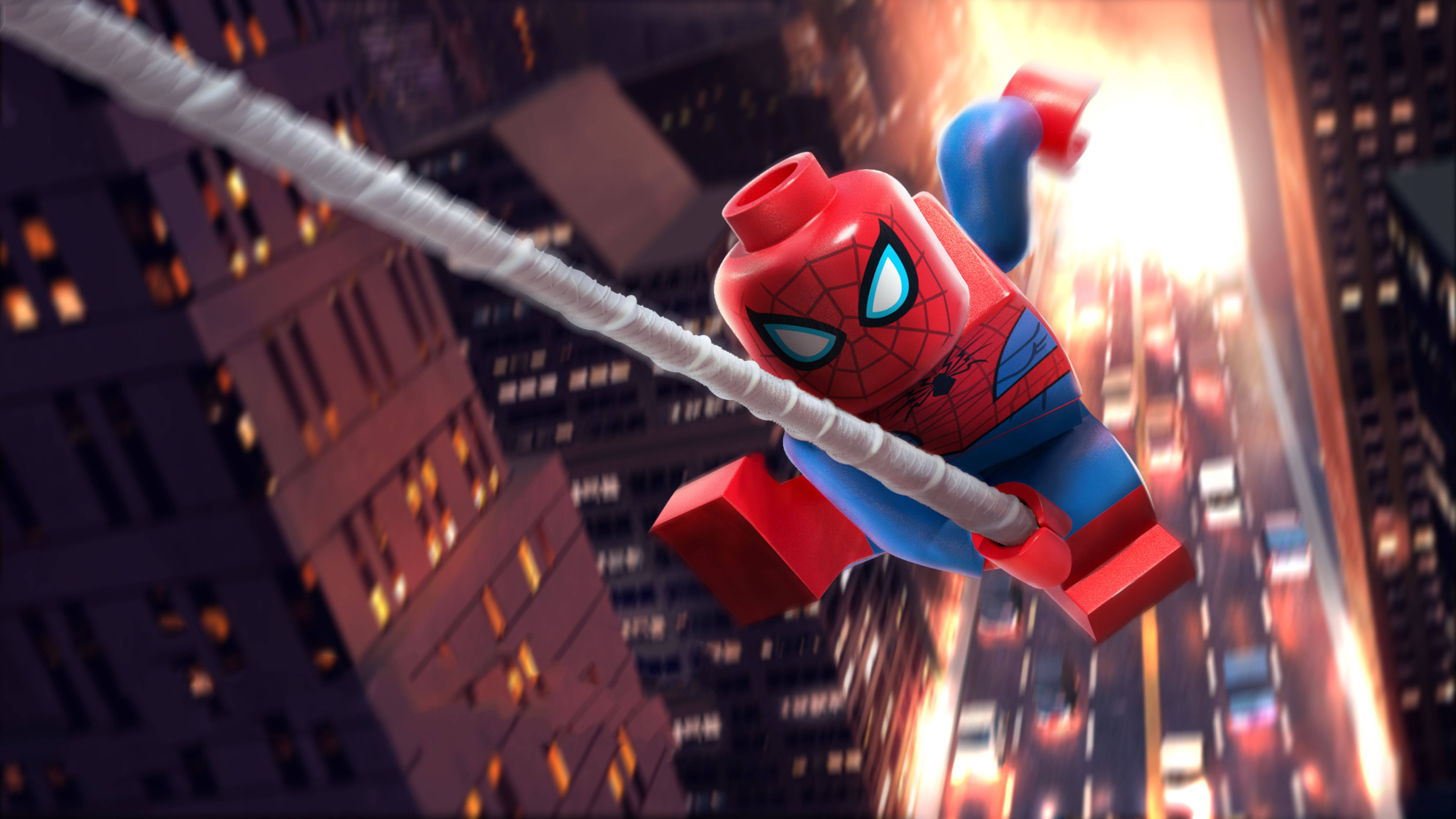 4K LEGO Örümcek Adam Duvar Kağıdı