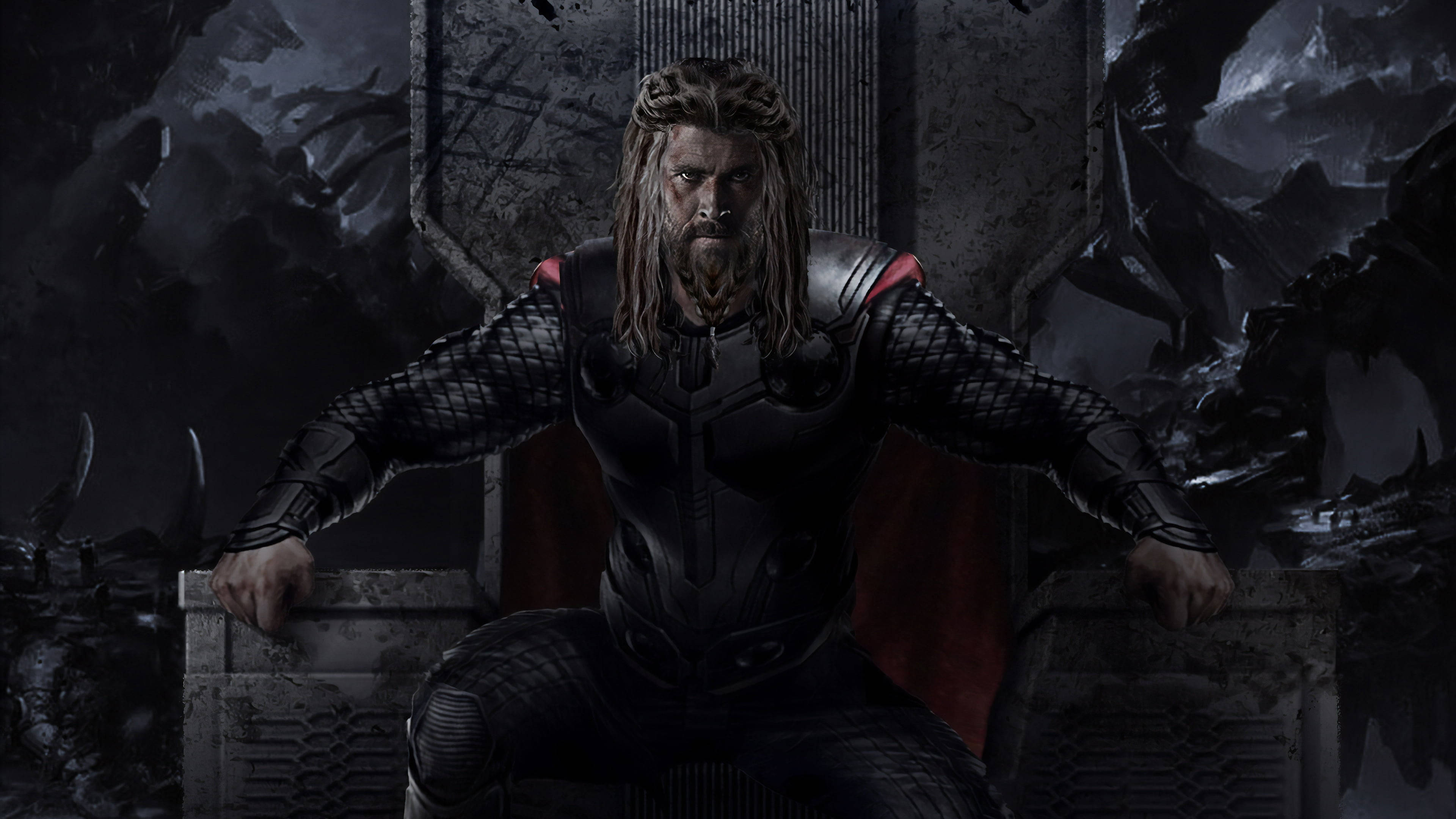 4K Thor: Aşk ve Gök Gürültüsü Duvar Kağıdı