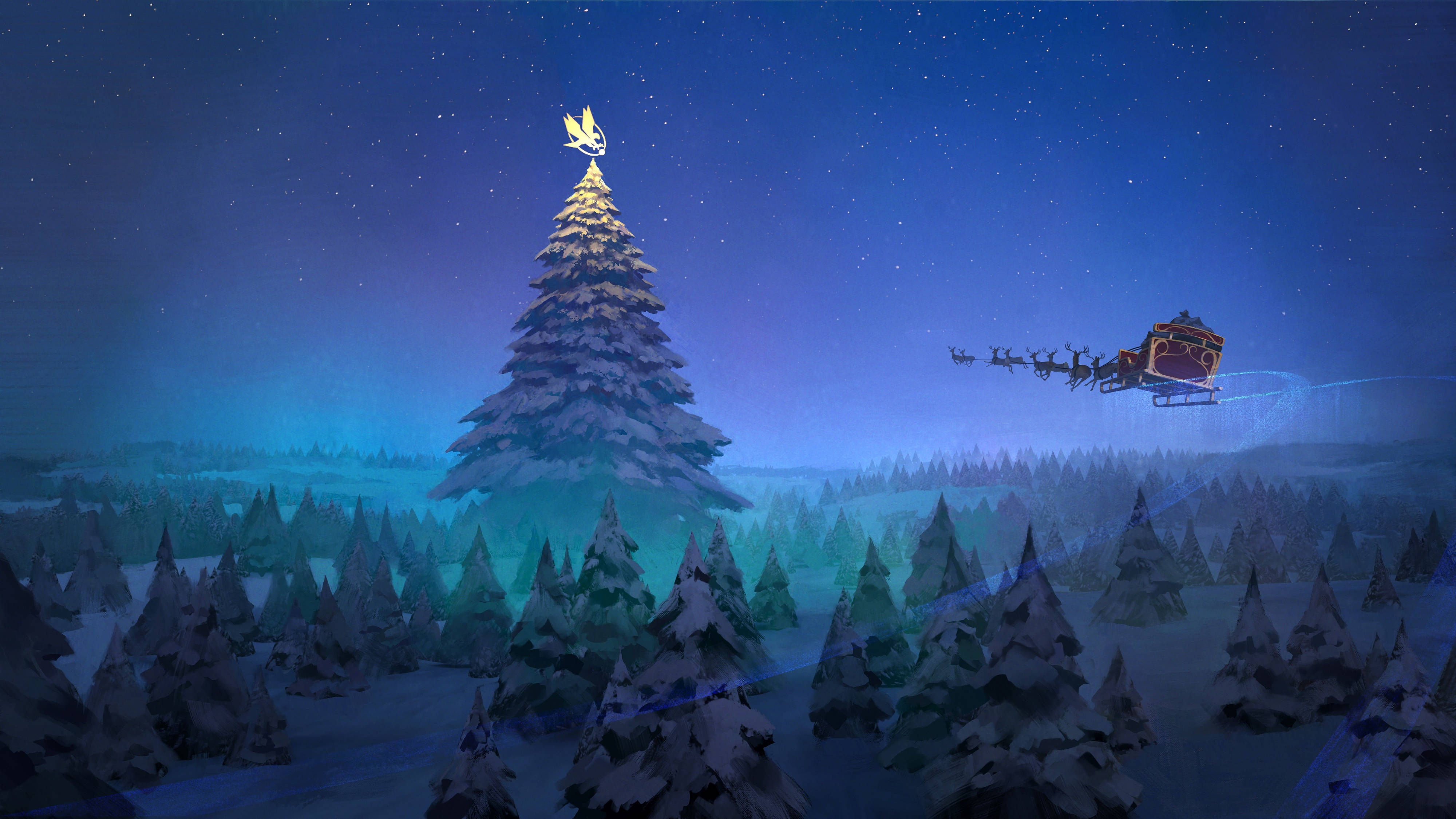 4K Ultra HD Noel Baba Duvar Kağıdı