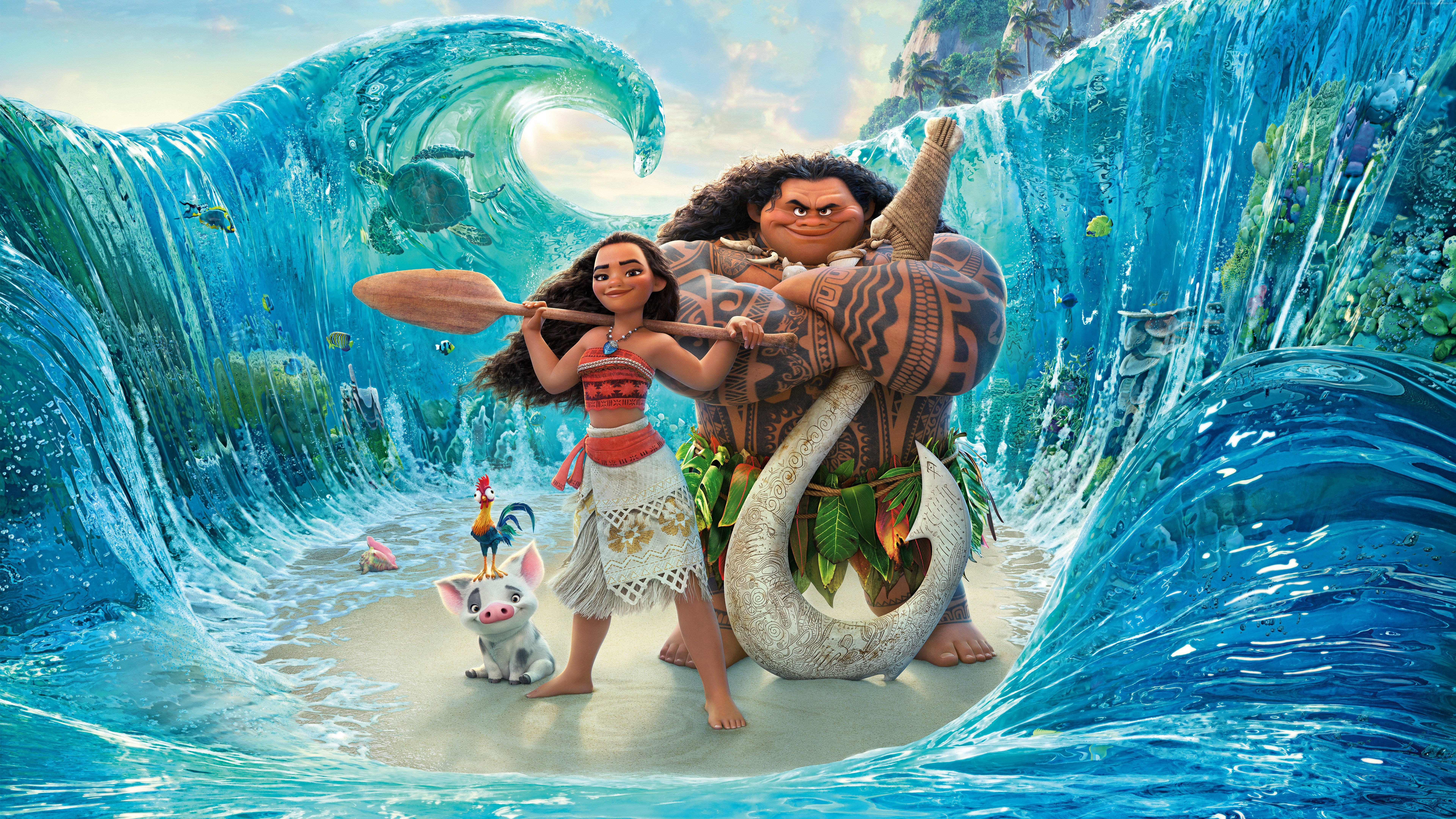 8K 7680x4320 Ultra HD Çözünürlüklü Masaüstü Moana Duvar Kağıdı