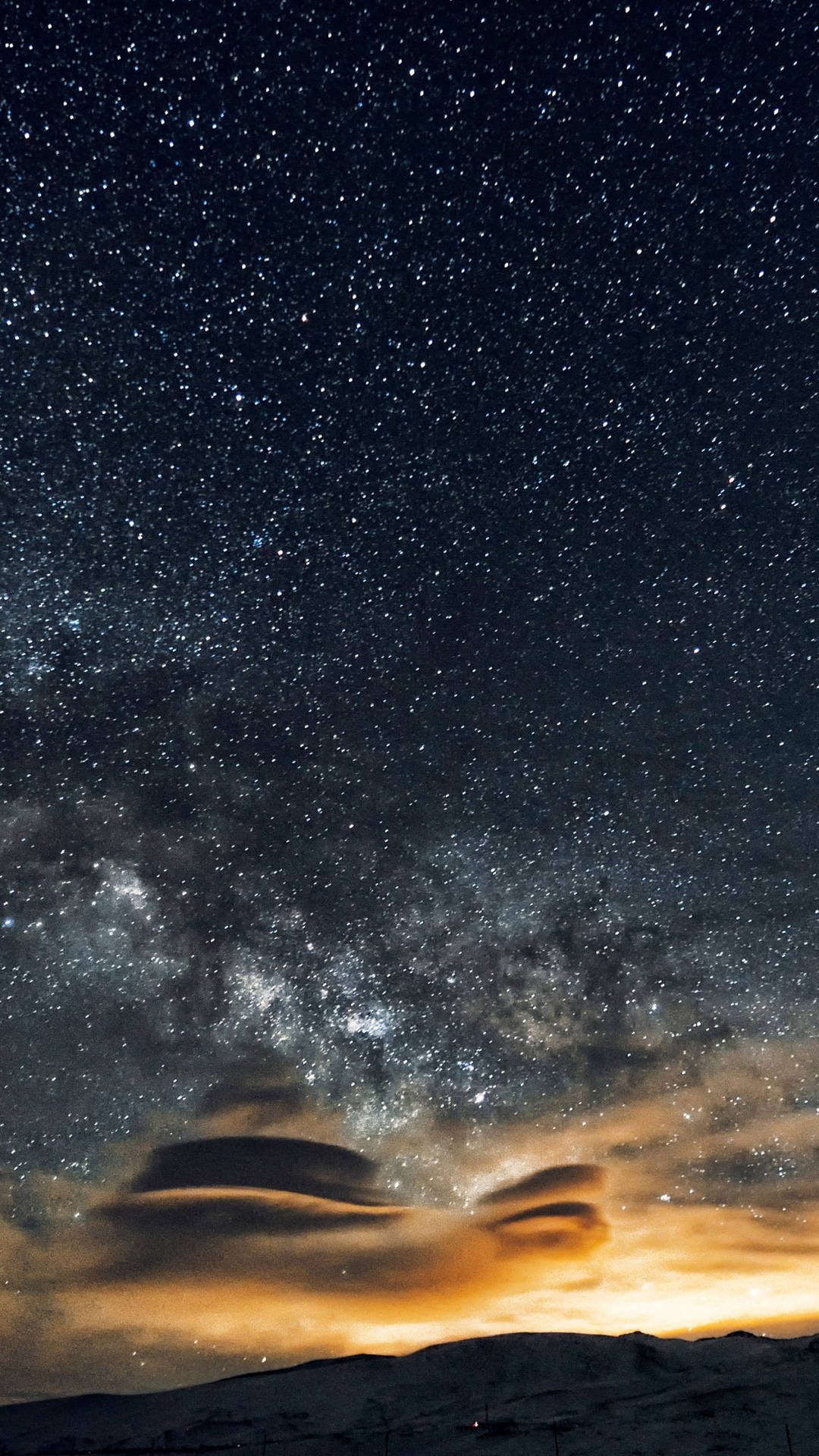 8K iPhone Görkemli Yıldızlı Gece — Gece gökyüzü GIF Duvar Kağıdı
