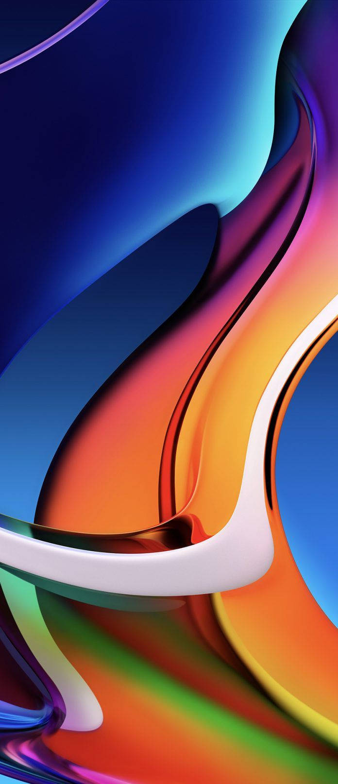 8K iPhone Soyut Rastgele Şekiller Duvar Kağıdı