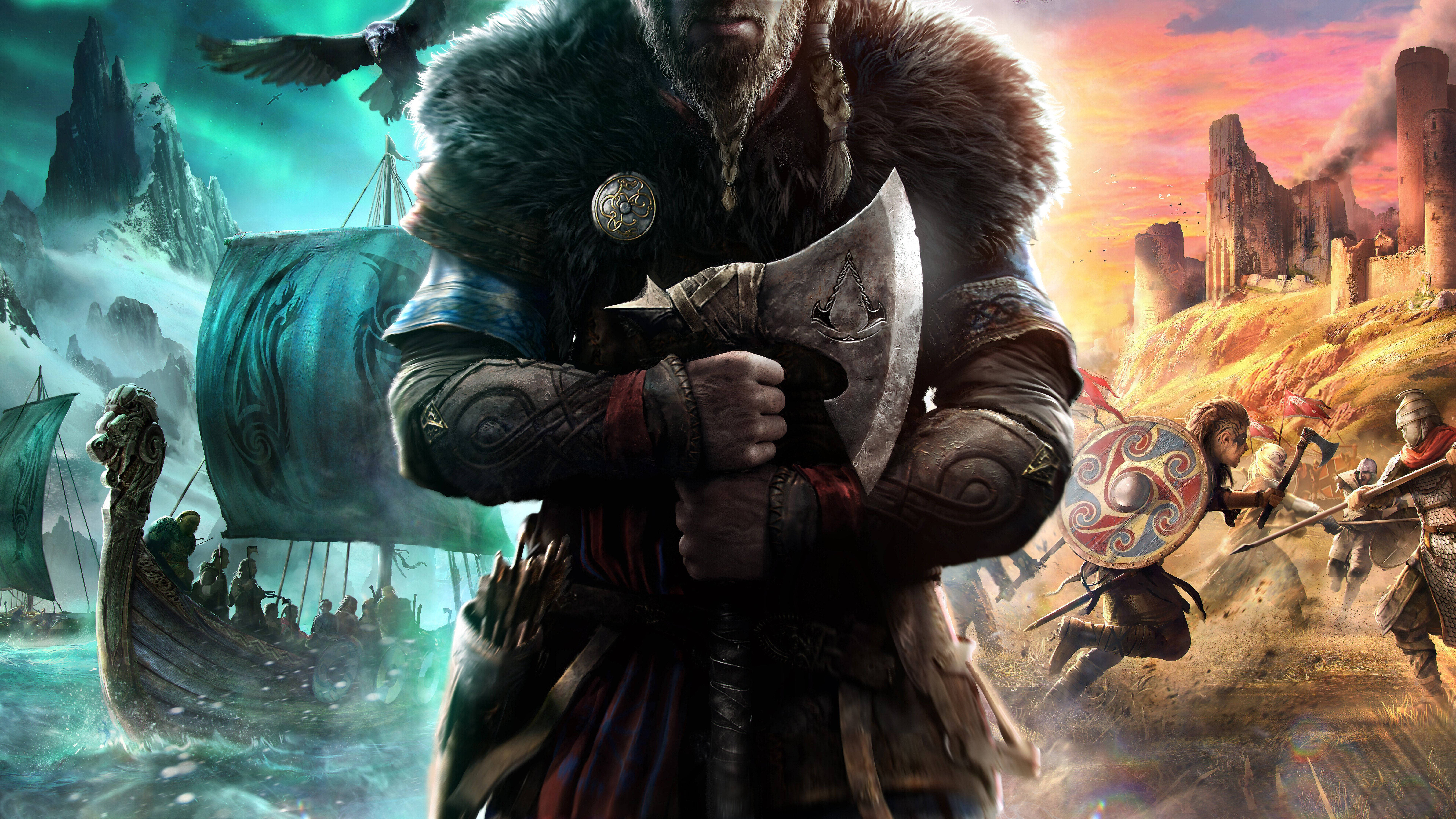 8K Oyun Assassin’s Creed: Valhalla Duvar Kağıdı