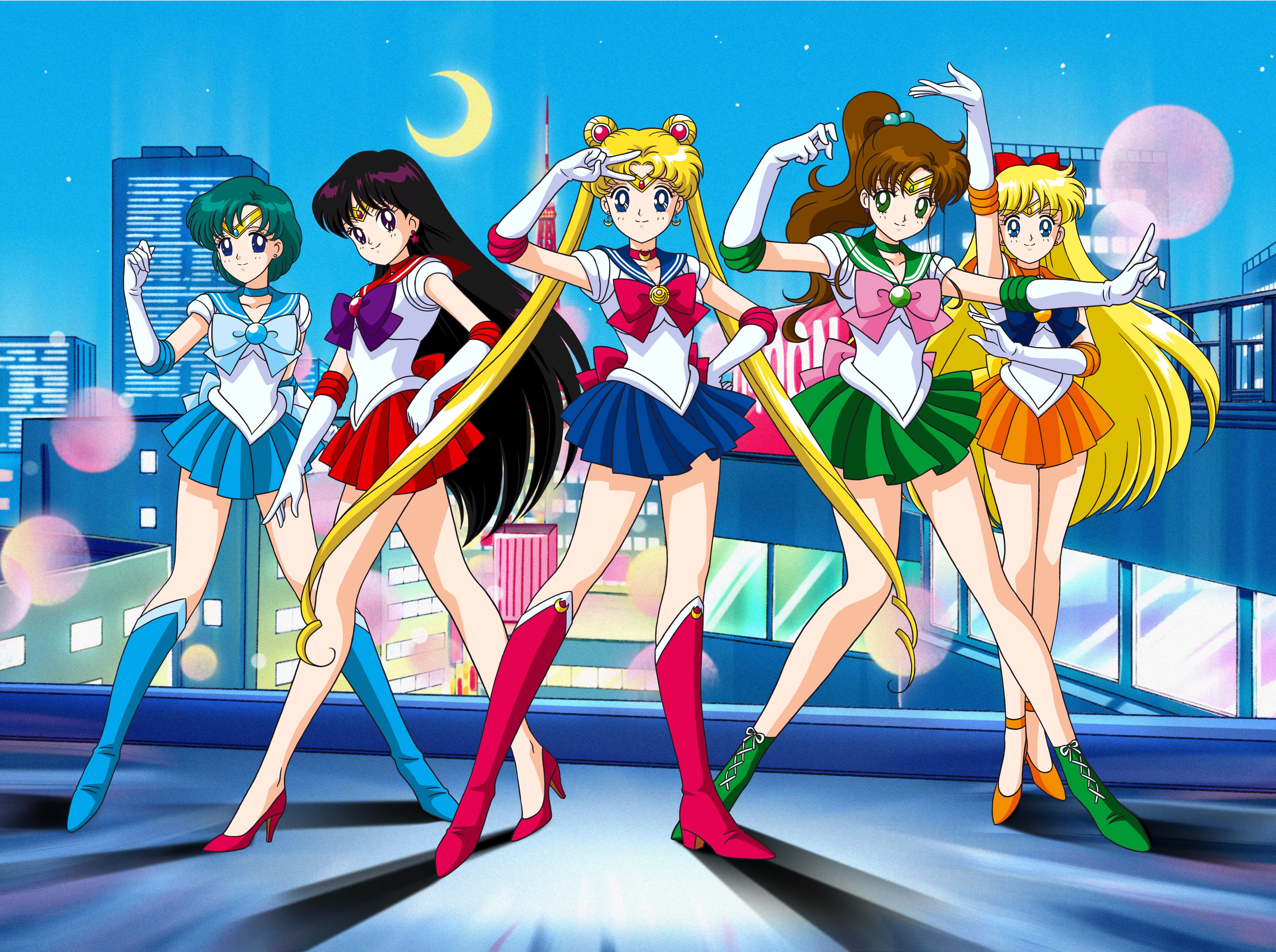 90'lar Anime'si Sailor Moon Duvar Kağıdı