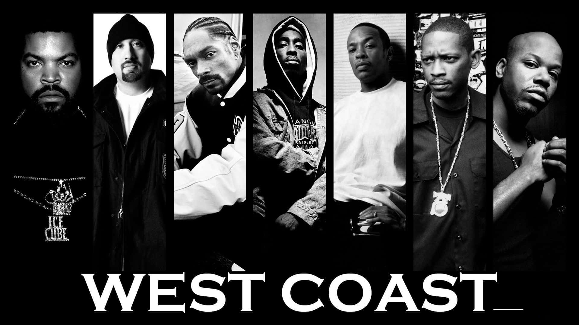 90'lar Batı Yakası Rap Sanatçıları Arka Planı Duvar Kağıdı