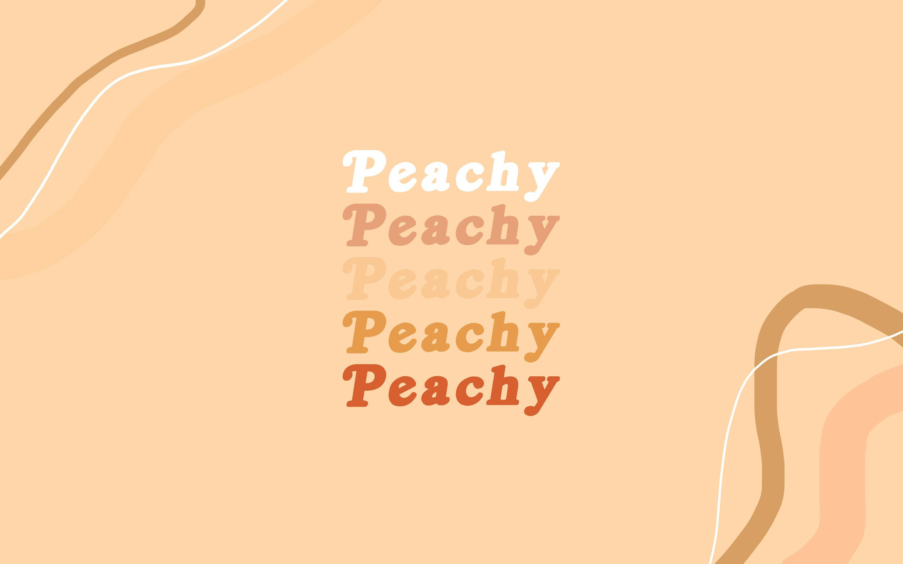 Açık Kahverengi Estetik Peachy Posteri Duvar Kağıdı