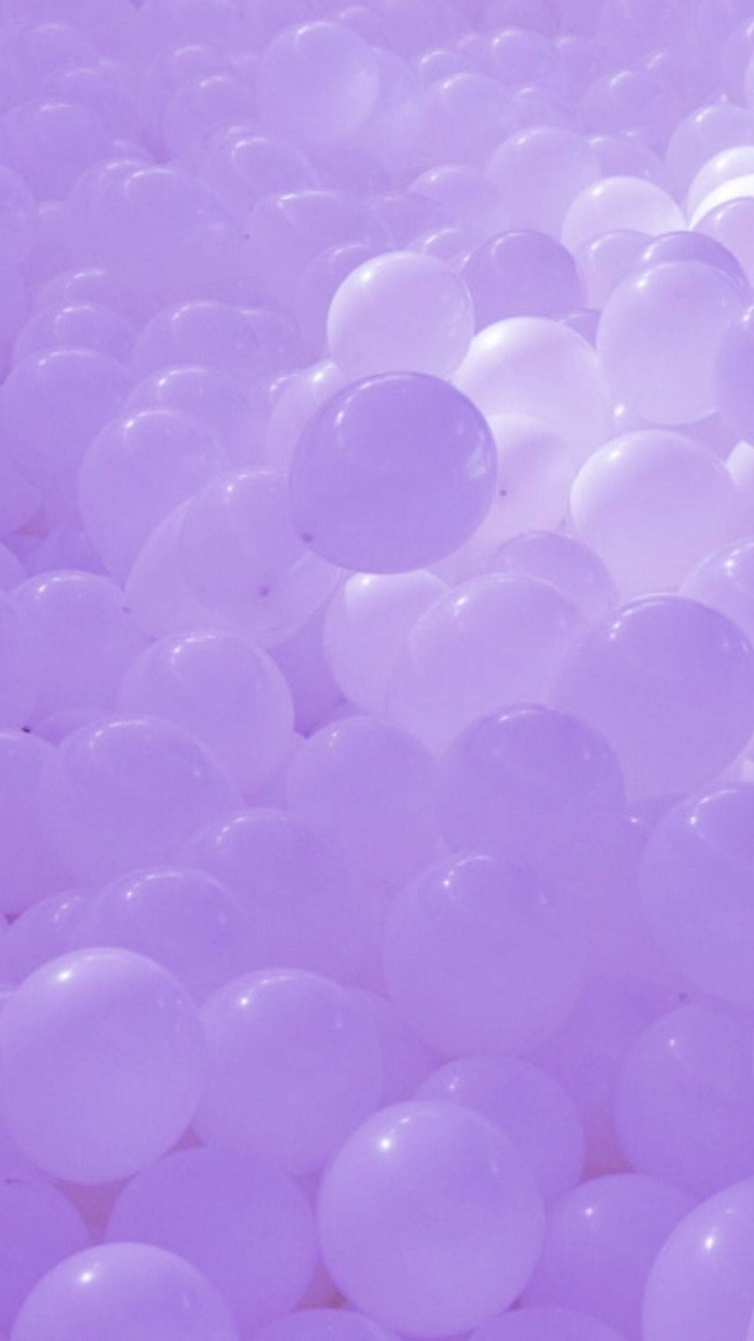 Açık Mor Estetik Balonlar Duvar Kağıdı