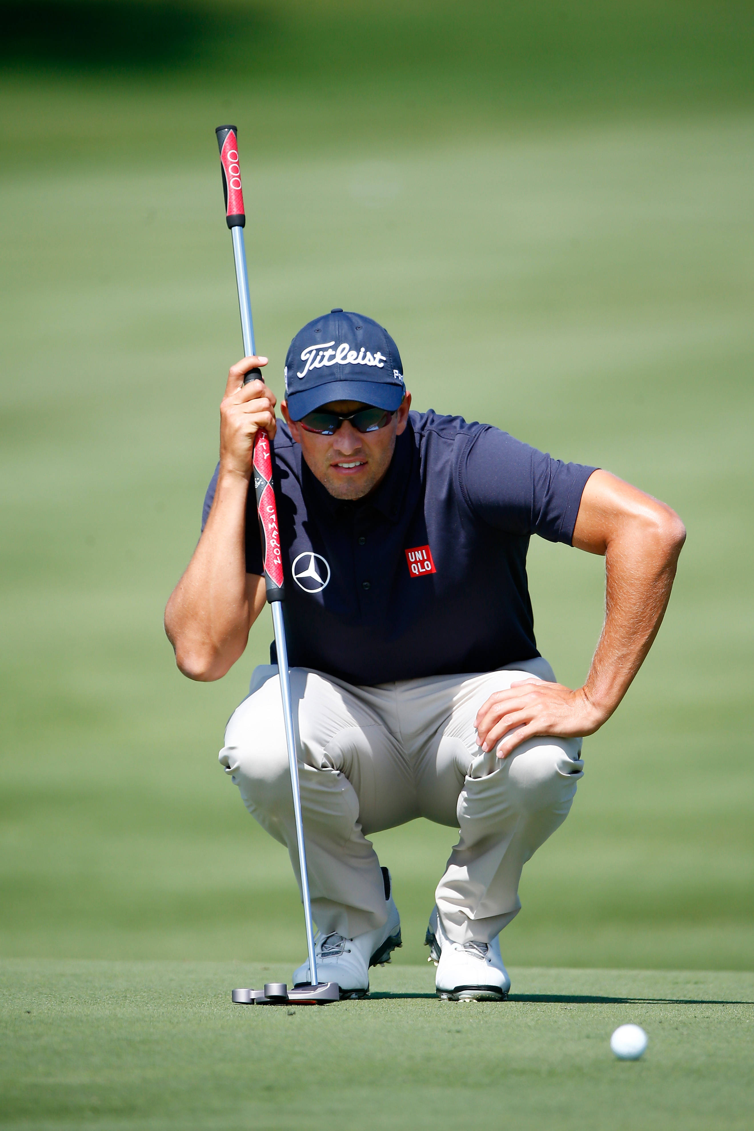 Adam Scott Golf Hattını İnceliyor Duvar Kağıdı