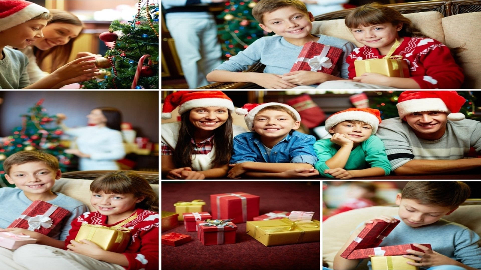 Aile Noel Kolajı Duvar Kağıdı
