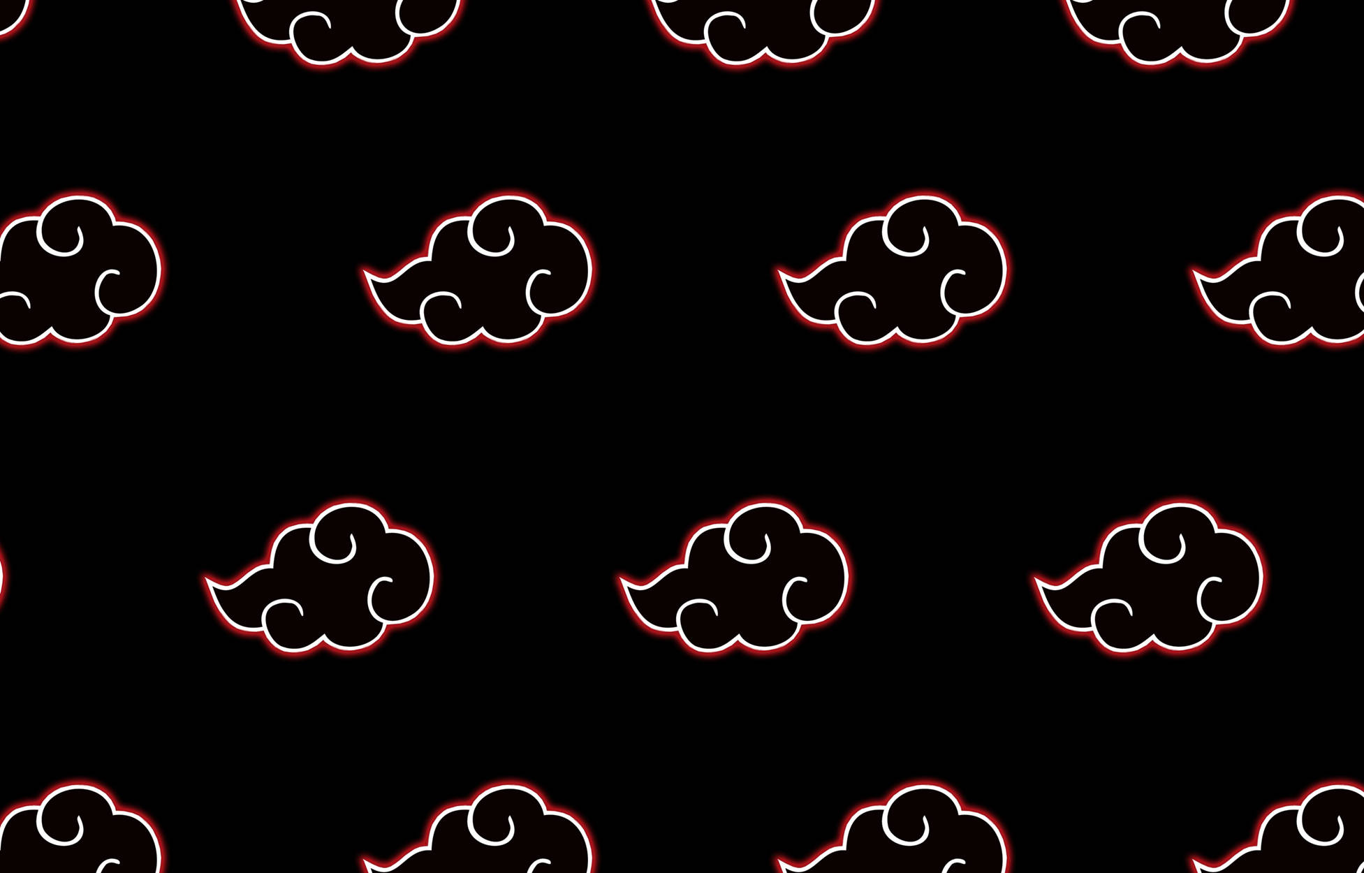 Akatsuki Logosu Siyah Shinobi Bulutları Duvar Kağıdı