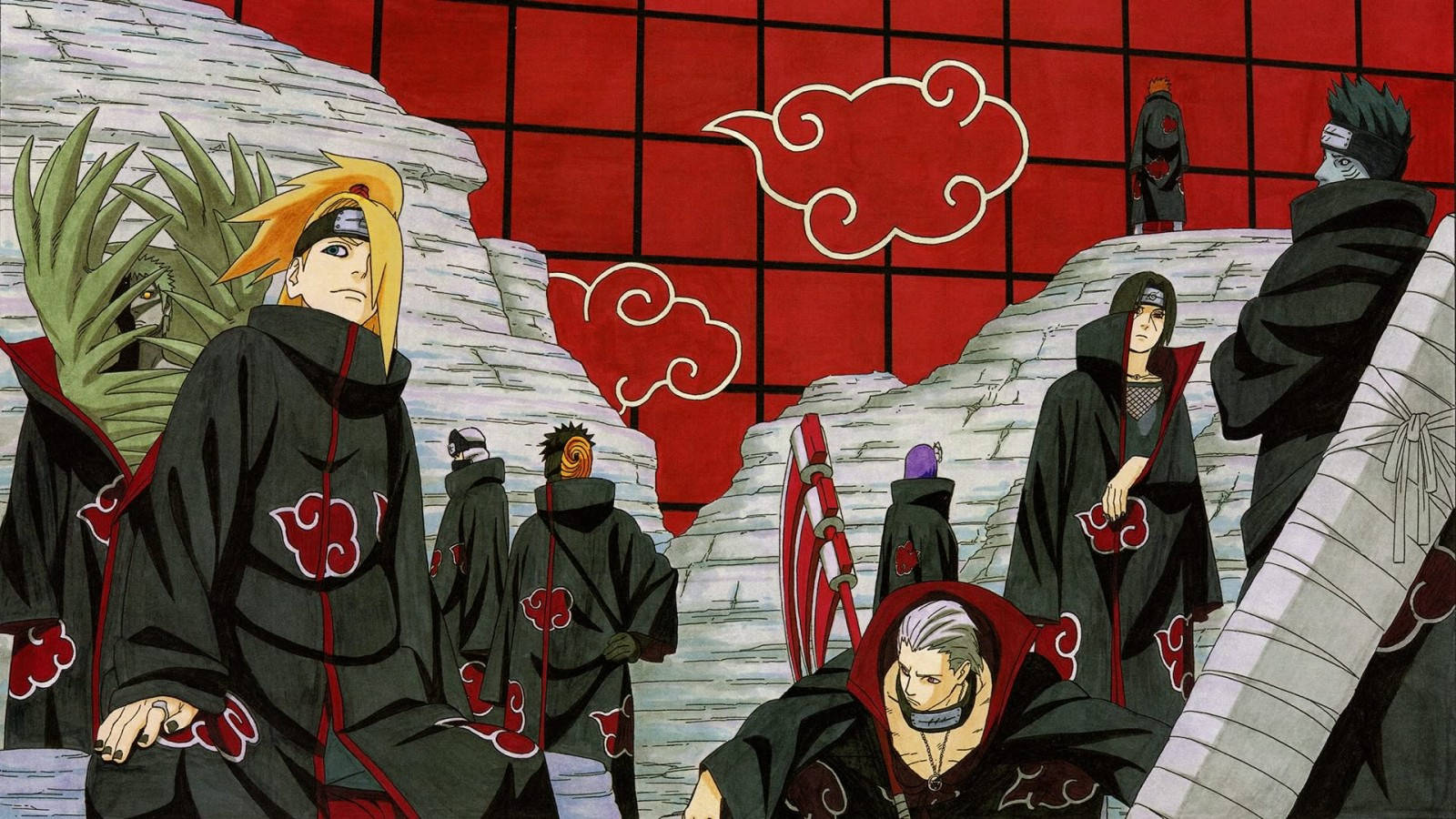Akatsuki Üyeleri Naruto Itachi Uchiha 4K Duvar Kağıdı