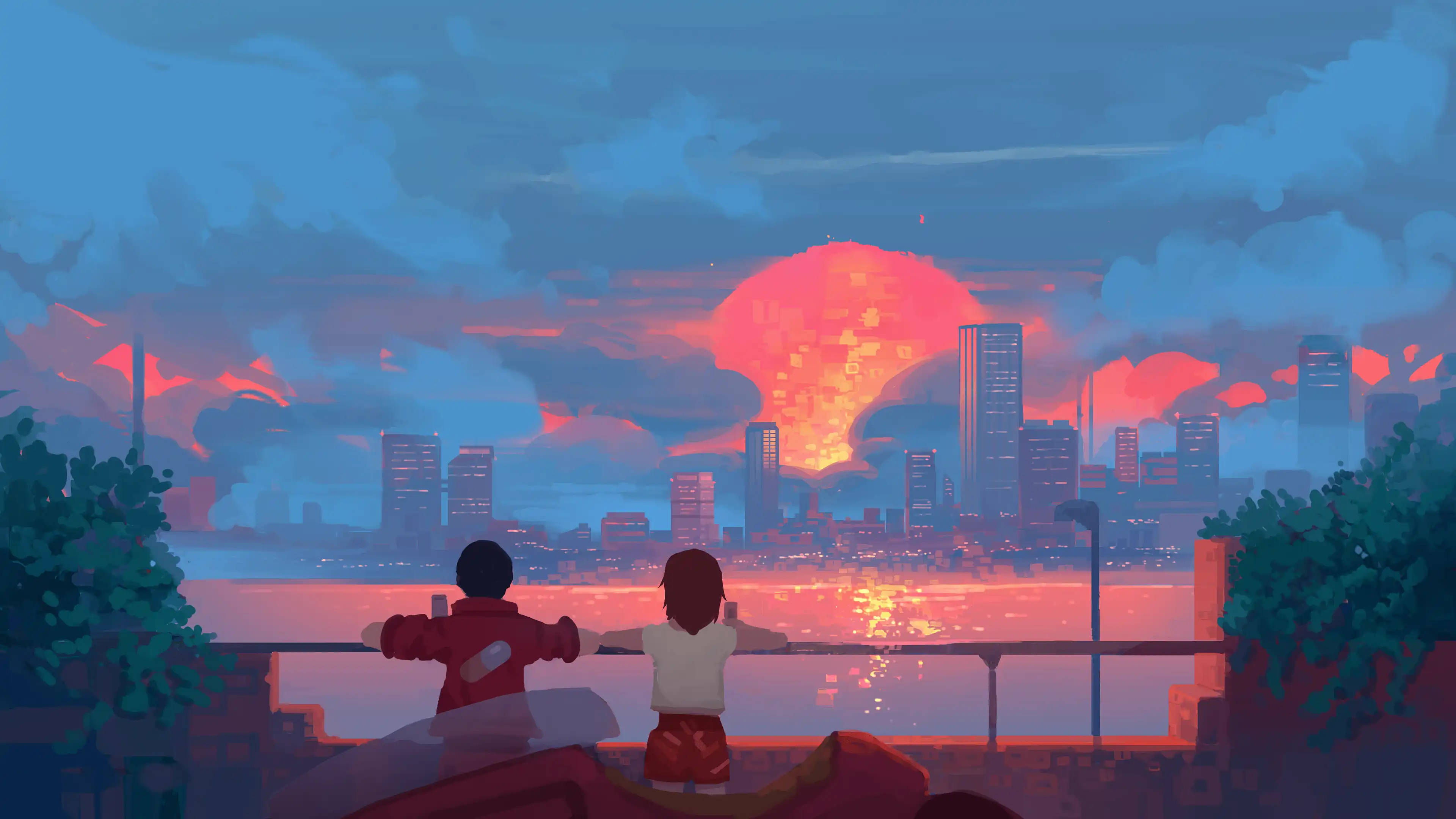 Akira Estetik Anime Sanatı Masaüstü Duvar Kağıdı