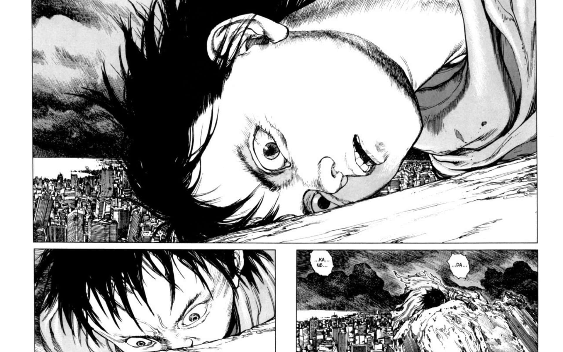 Akira Manga Paneli Arka Planı Duvar Kağıdı